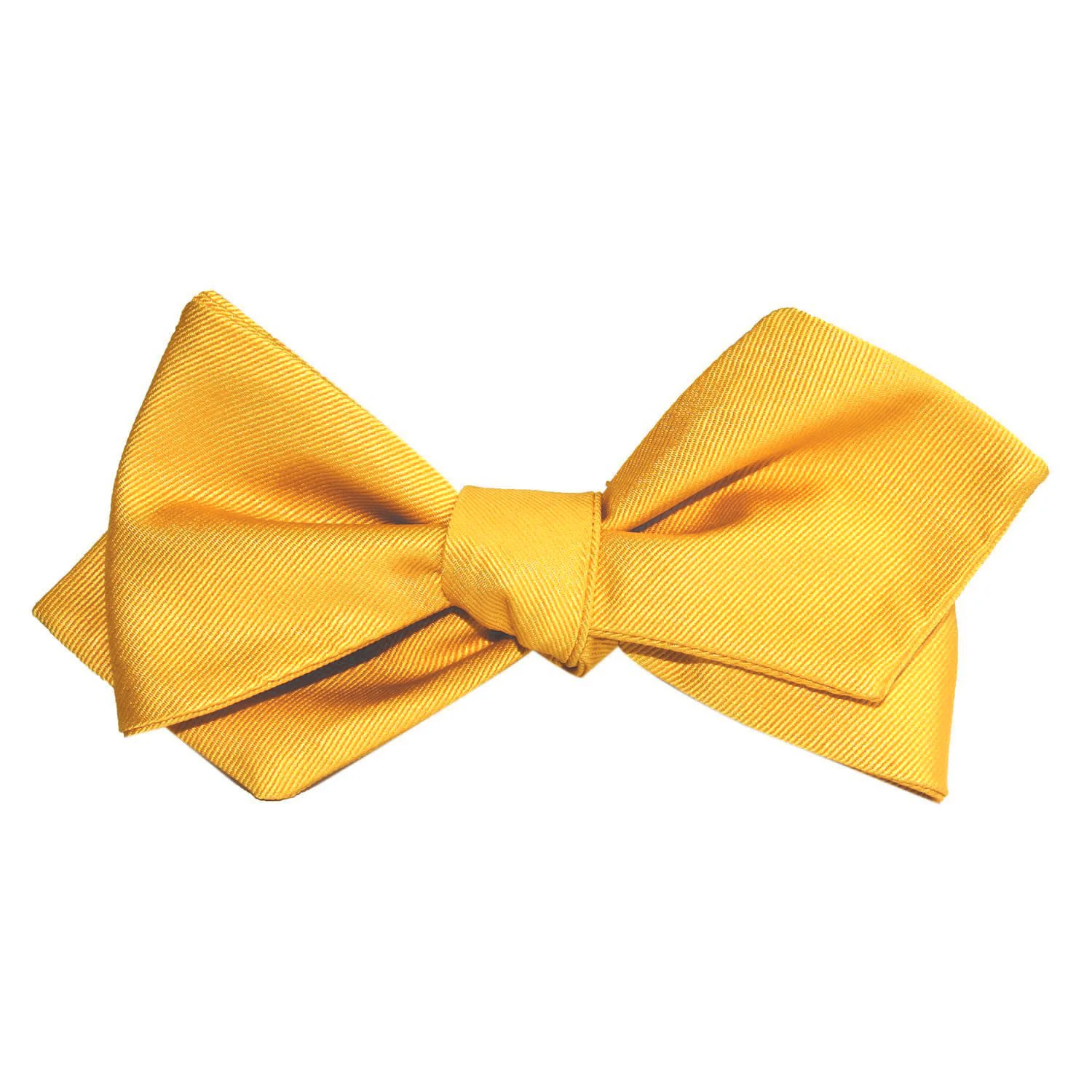 Banana Yellow Self Tie Diamond Tip Bow Tie - Image 2