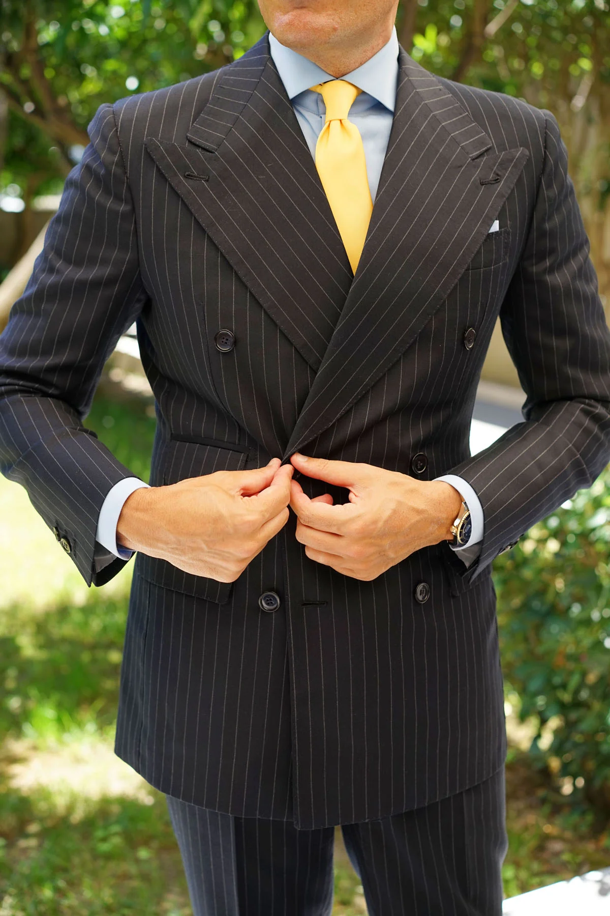 Banana Yellow Skinny Tie - Image 7