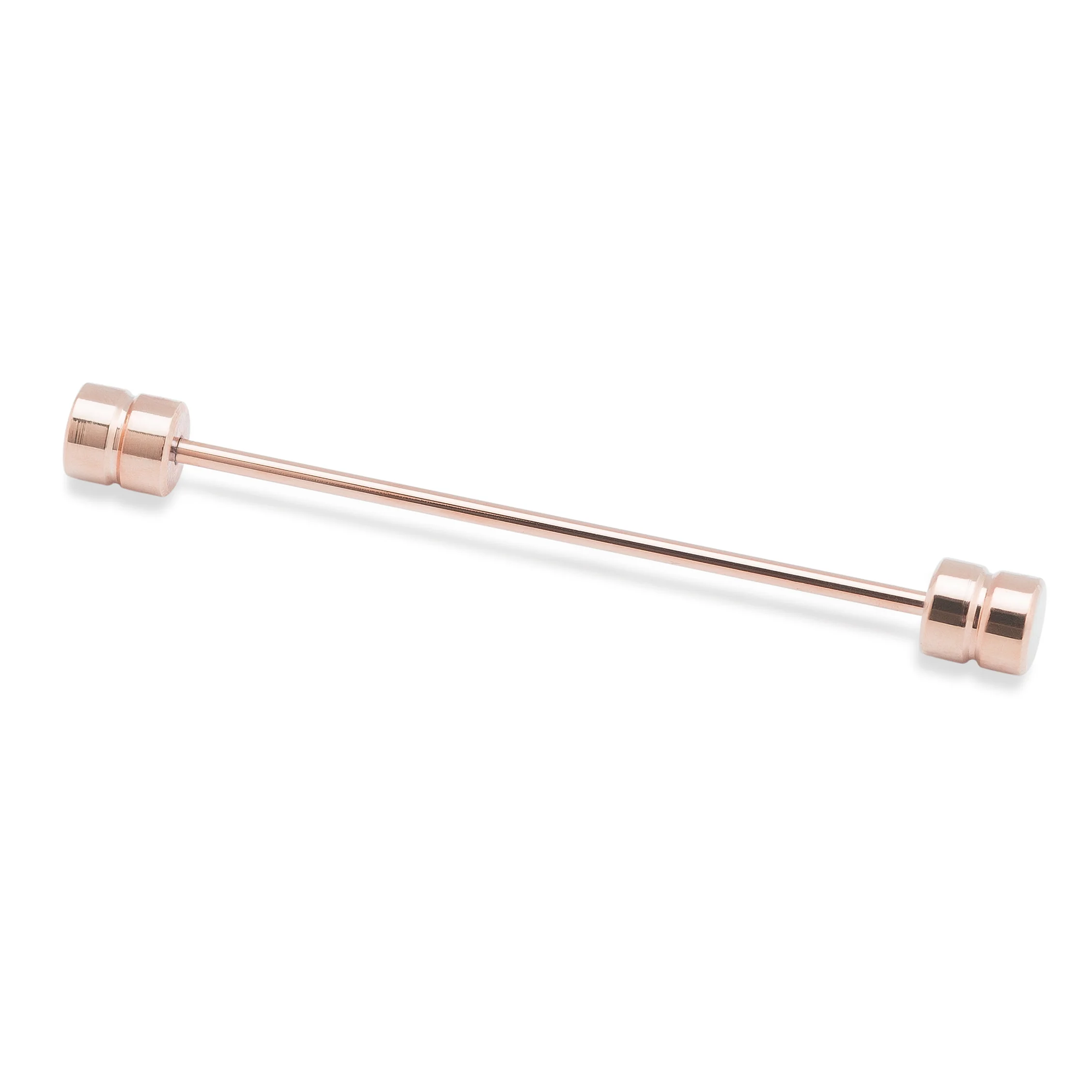 Barbell Rose Gold Collar Bar - Image 2