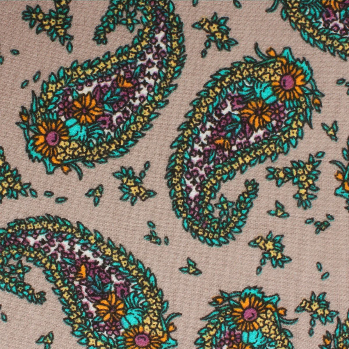Bay of Kotor Light Brown Paisley Bow Tie - Image 2