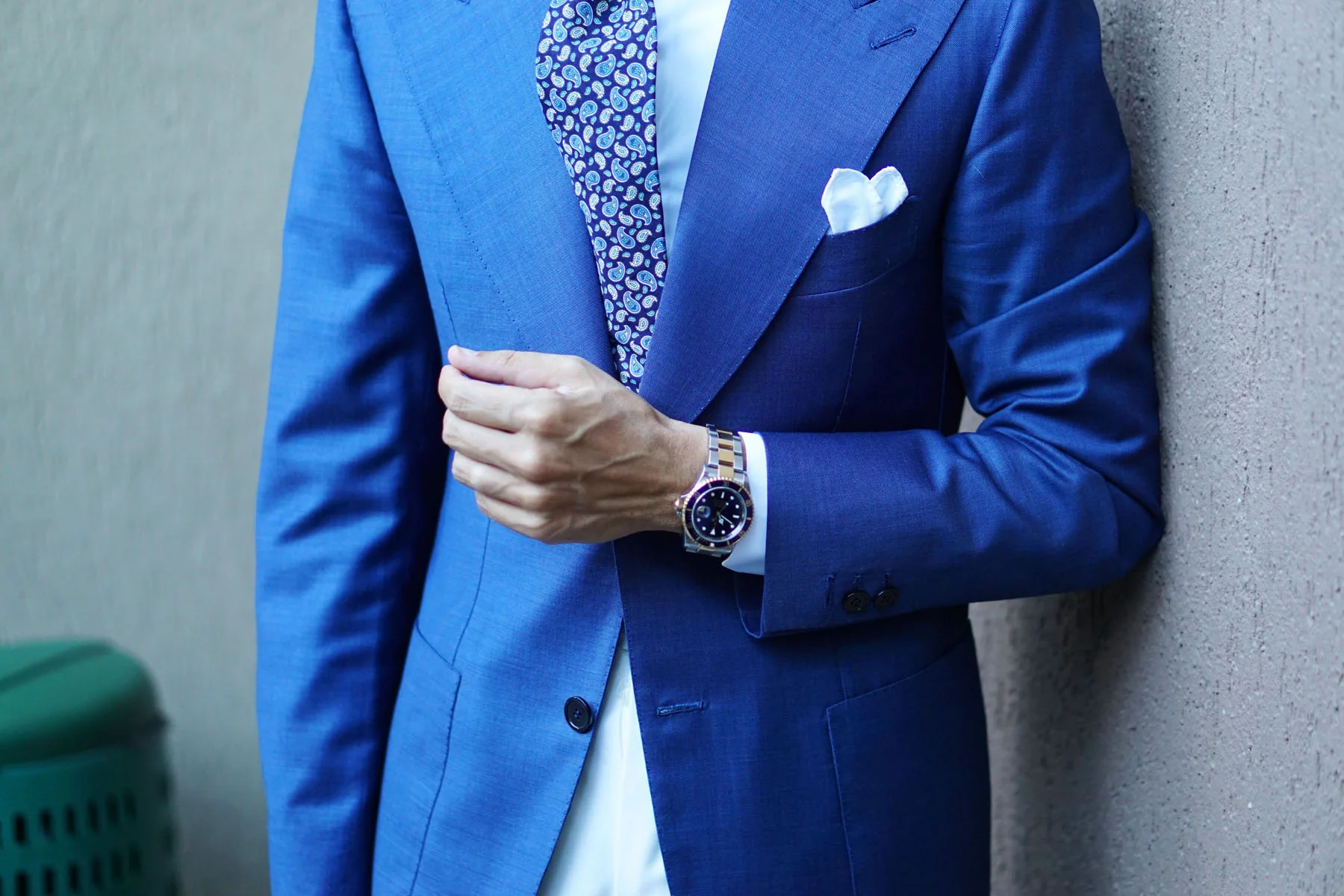 Beirut Blue Paisley Necktie - Image 13