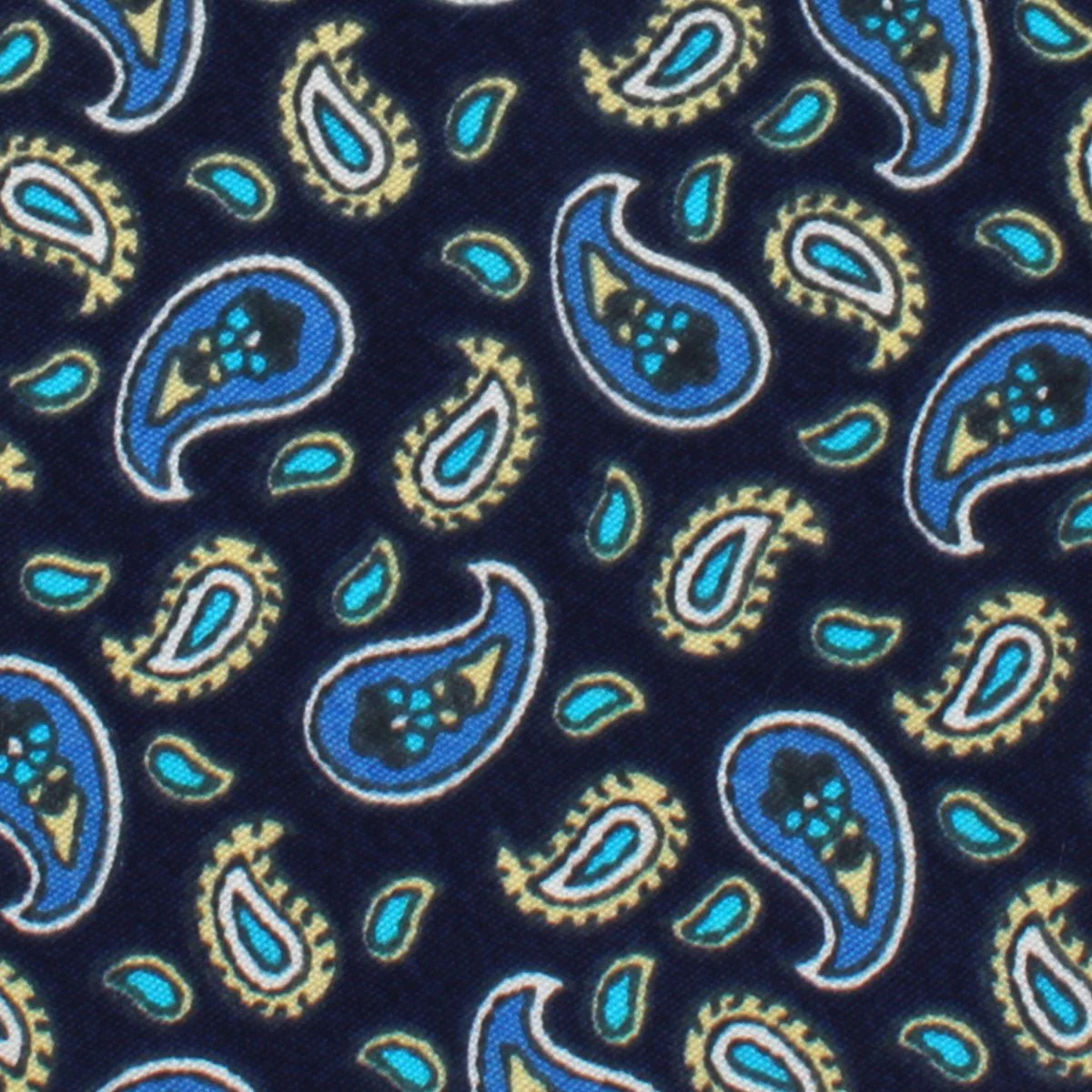 Beirut Blue Paisley Necktie - Image 3