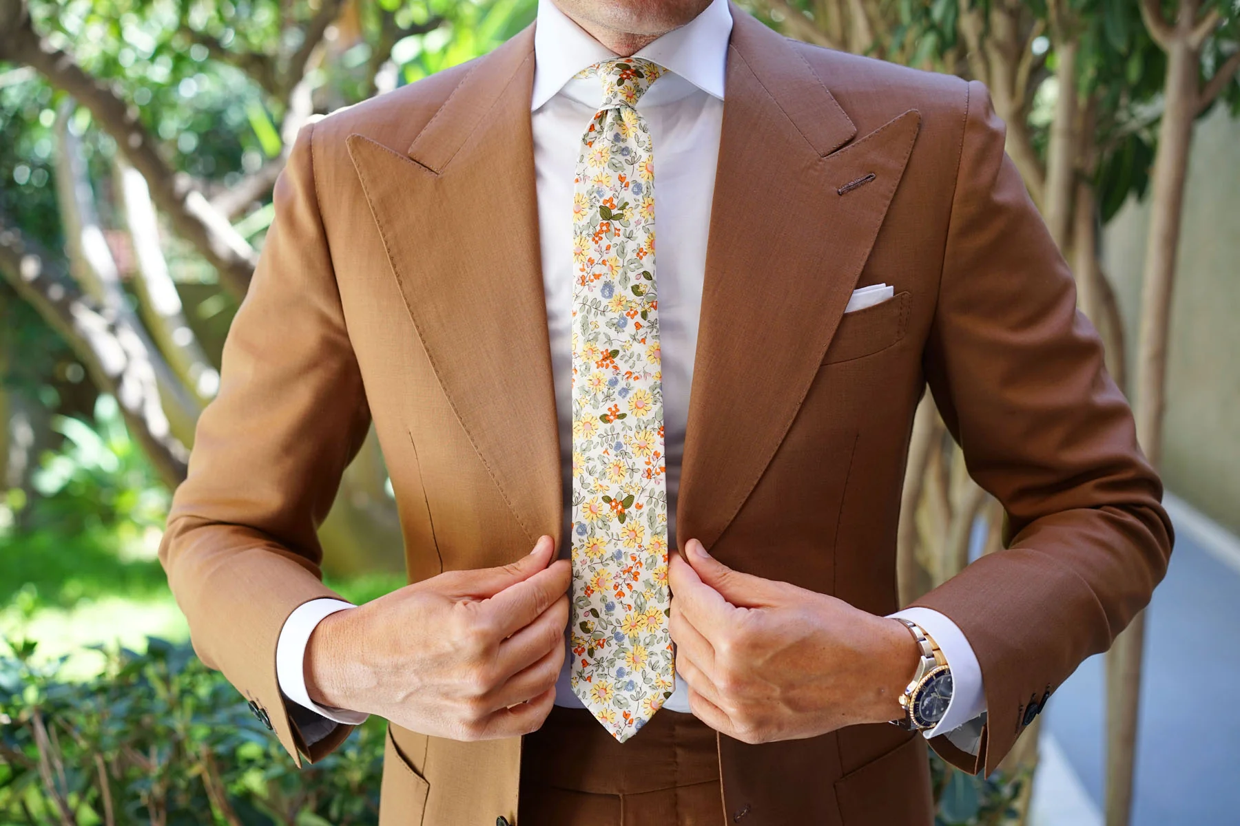 Belle Danser Floral Skinny Tie - Image 6