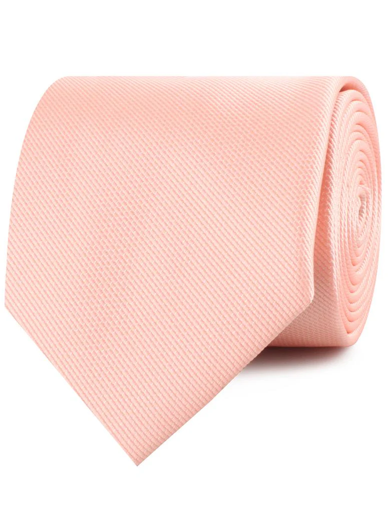 Bellini Peach Weave Necktie - Image 2