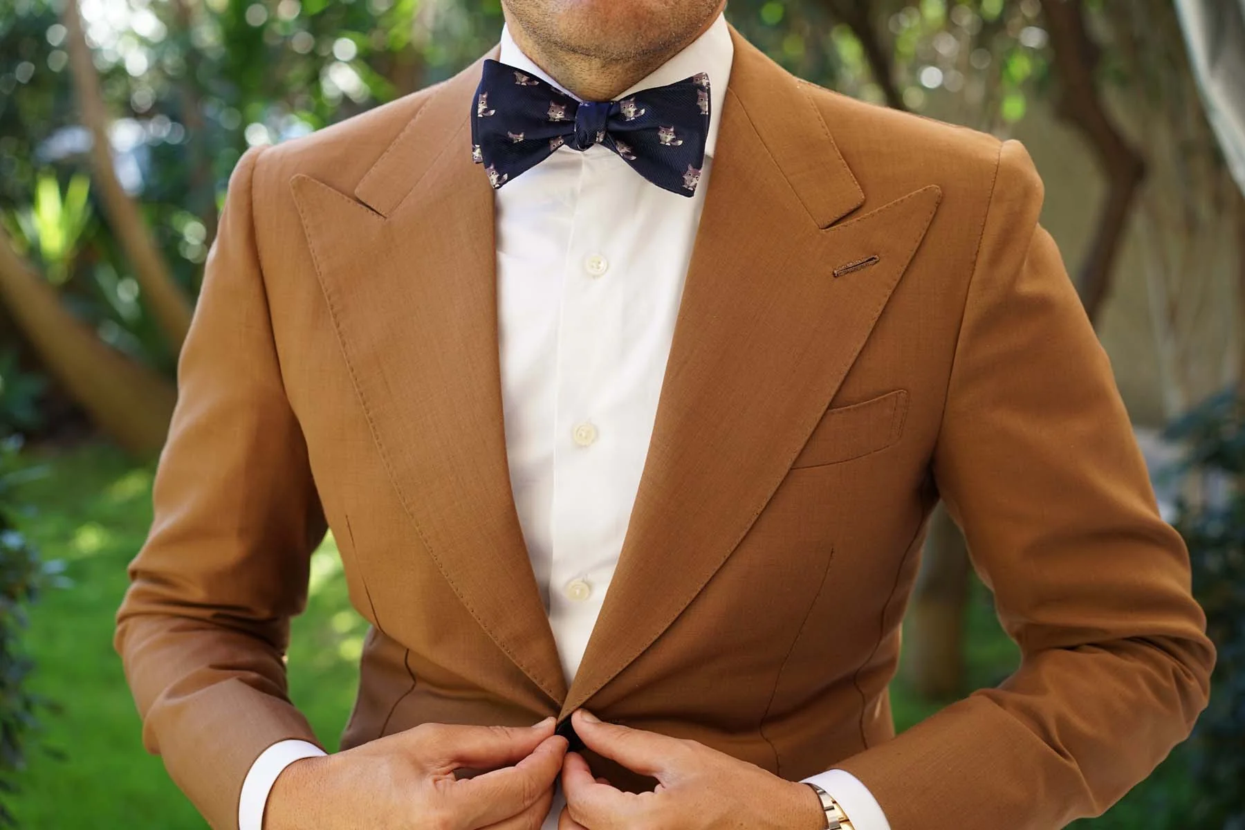 Bengal Wolf Self Bow Tie - Image 4