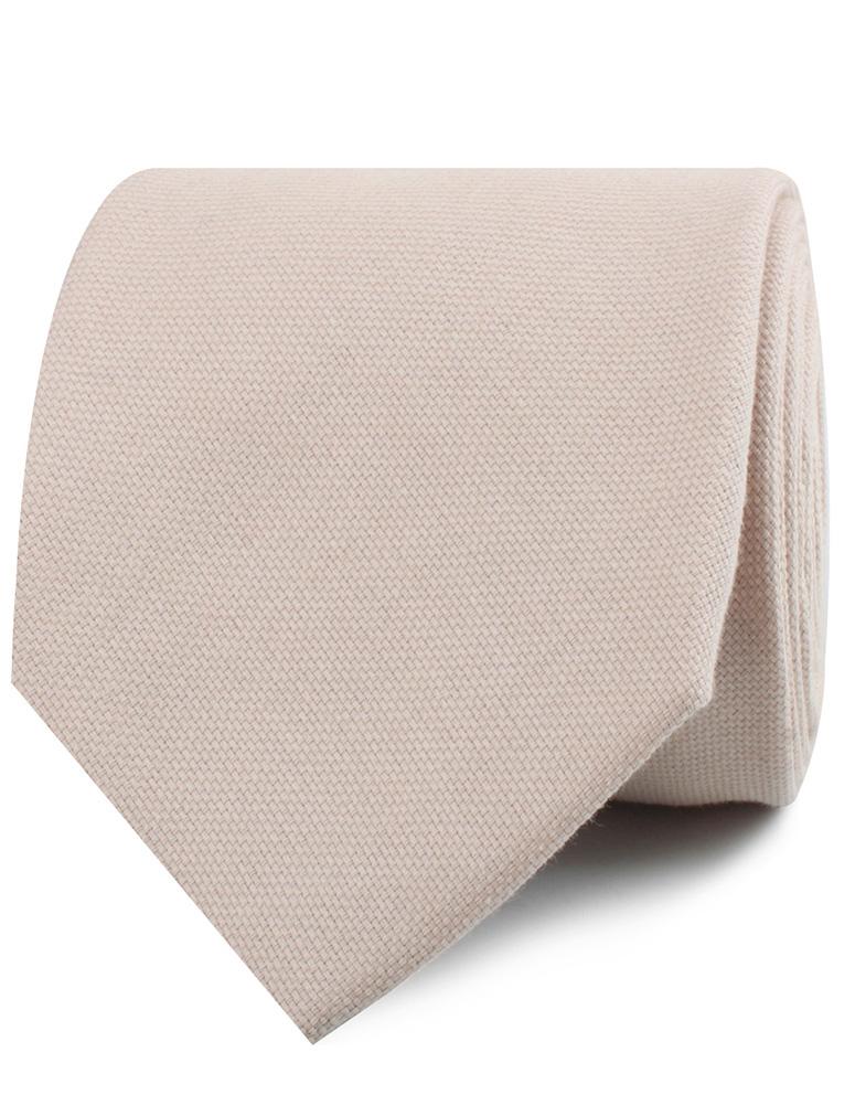 Biscotti Cream Linen Necktie - Image 2