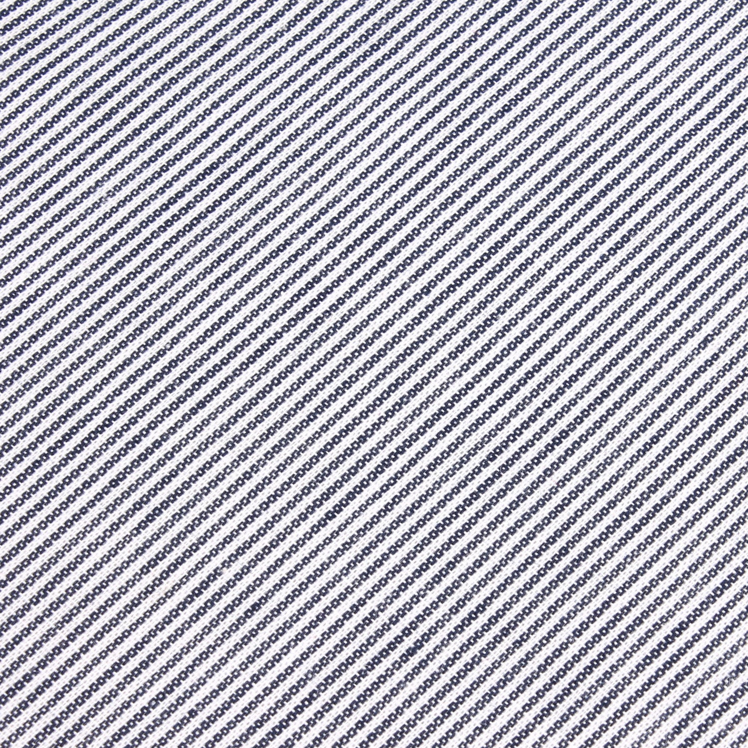 French Pinstripe Cotton Skinny Tie - Image 5