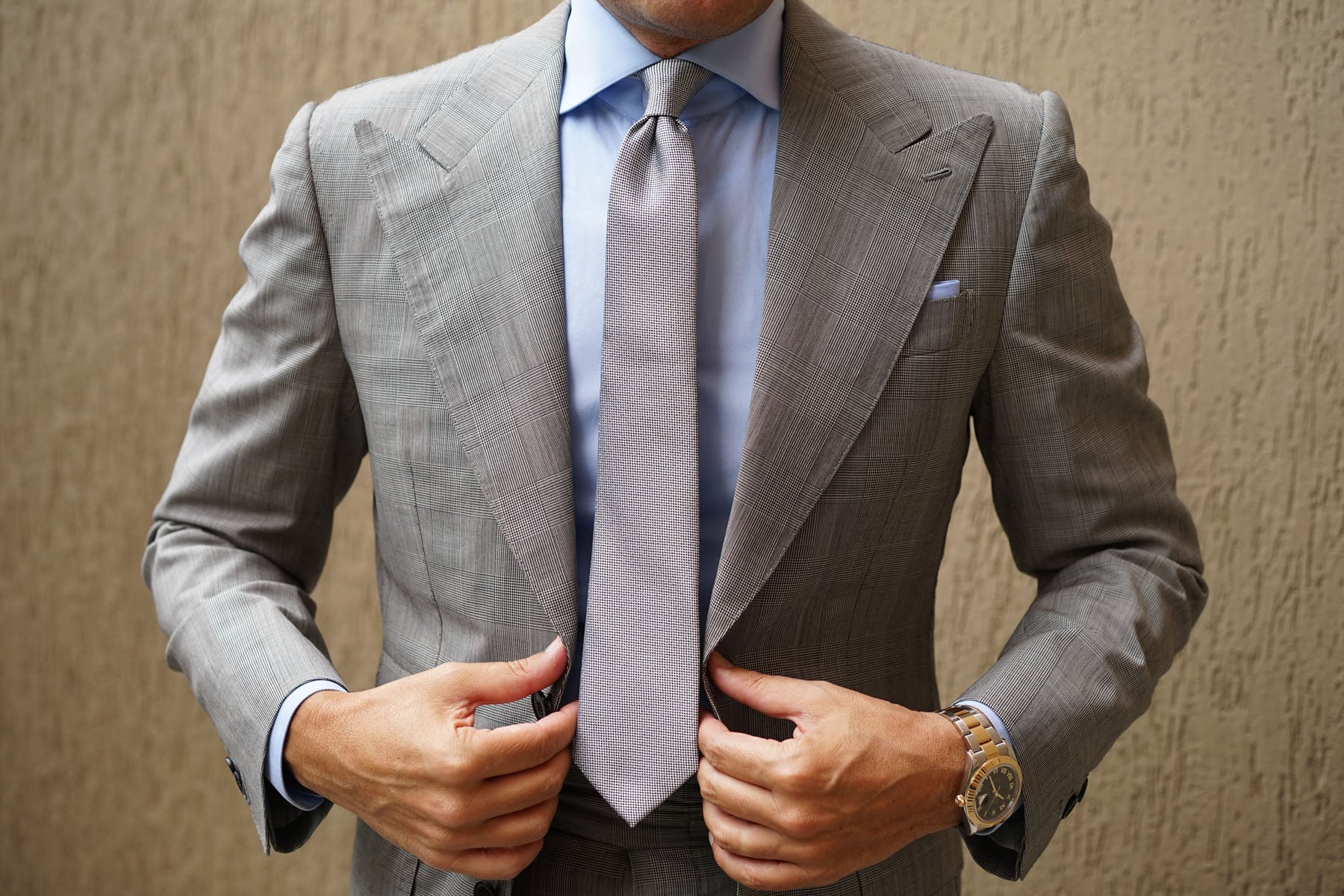 Black and White Small Dots Skinny Tie - Image 5
