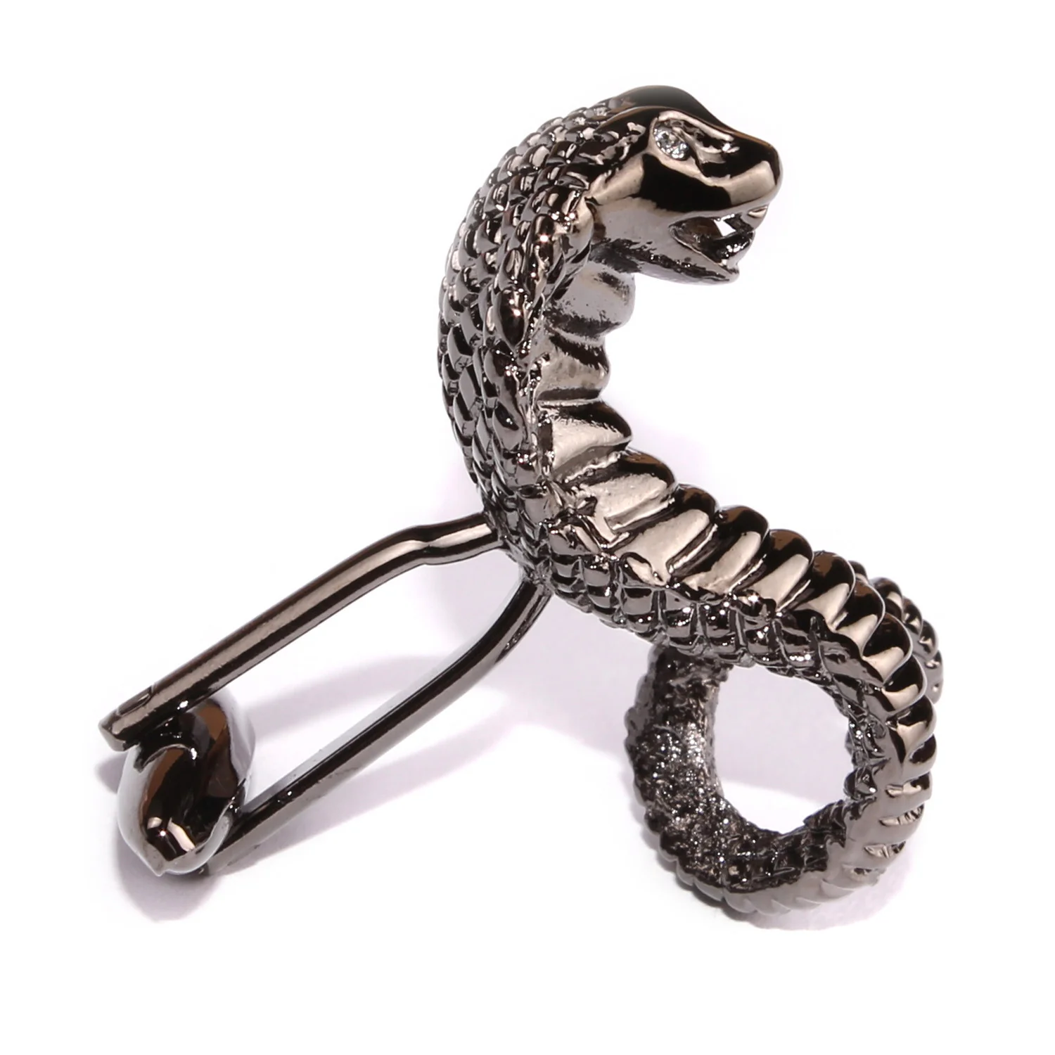 Black Cobra Snake Cufflinks - Image 4