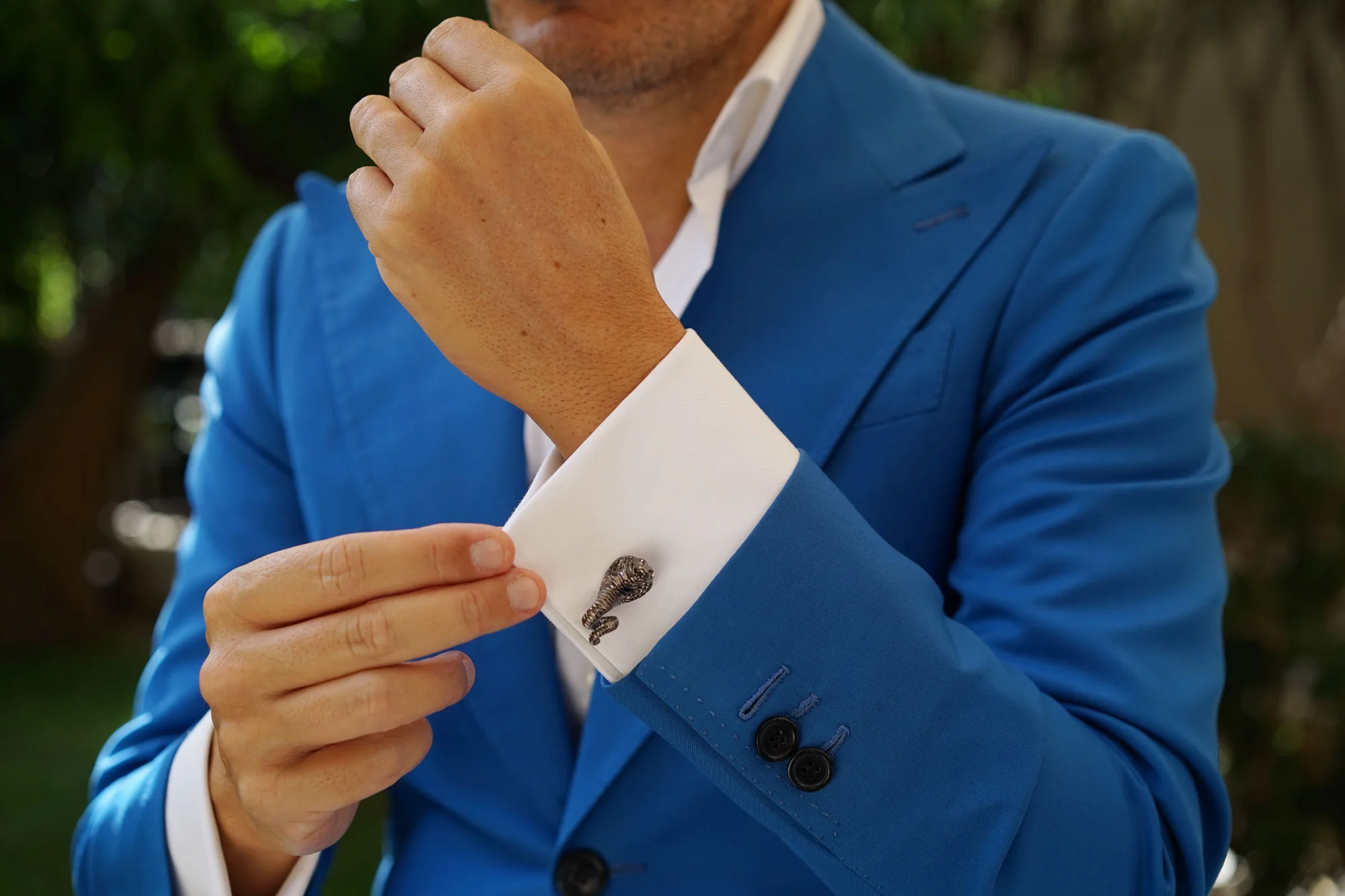 Black Cobra Snake Cufflinks - Image 9
