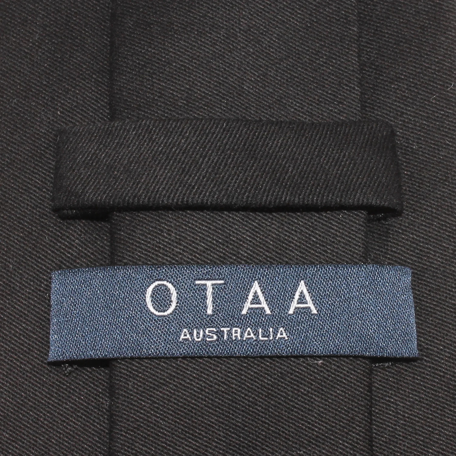 Black Cotton Skinny Tie - Image 4