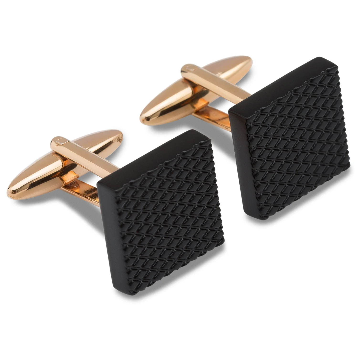 Black Dragon Glass Square Cufflinks - Image 2
