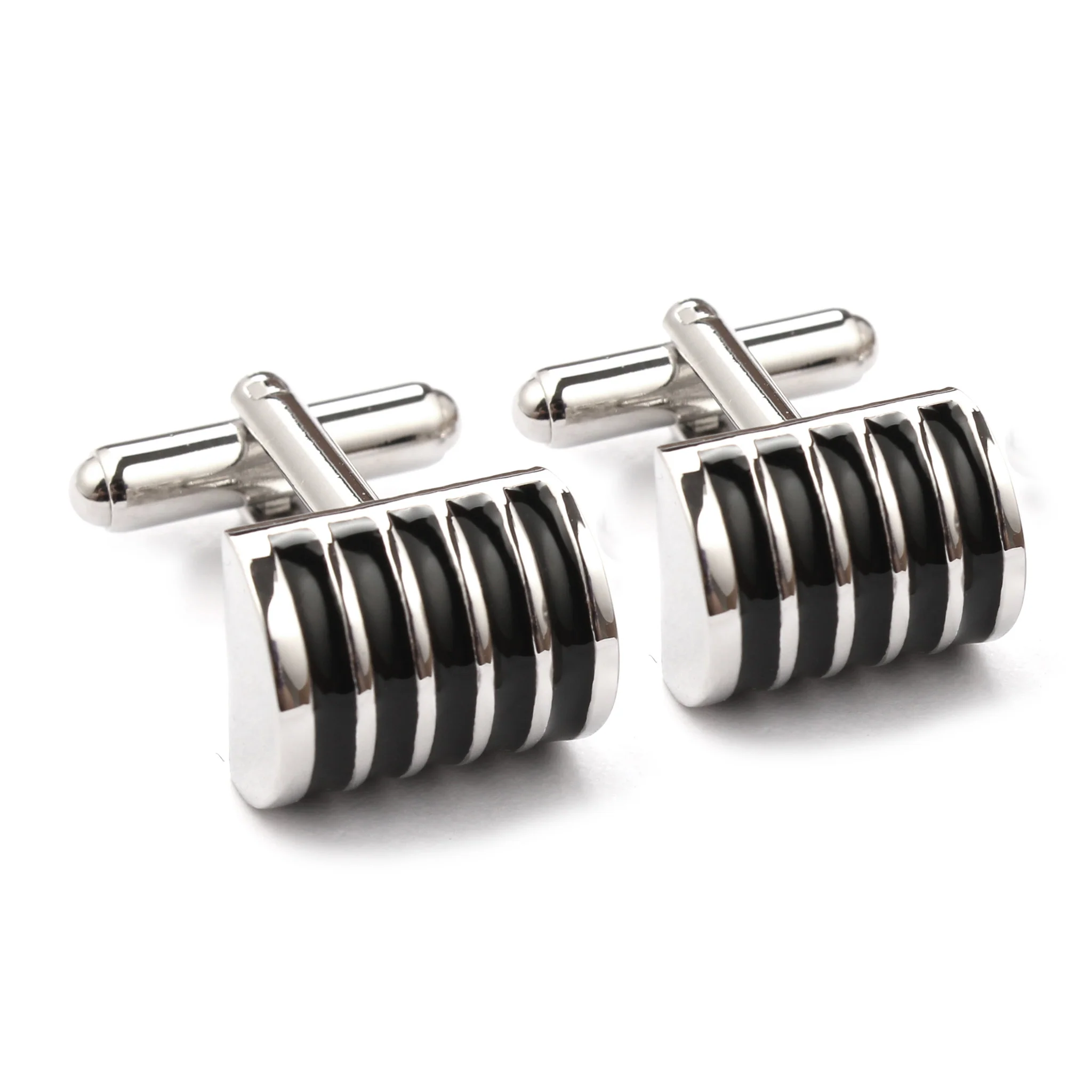 Black Horizontal Cufflinks - Image 2