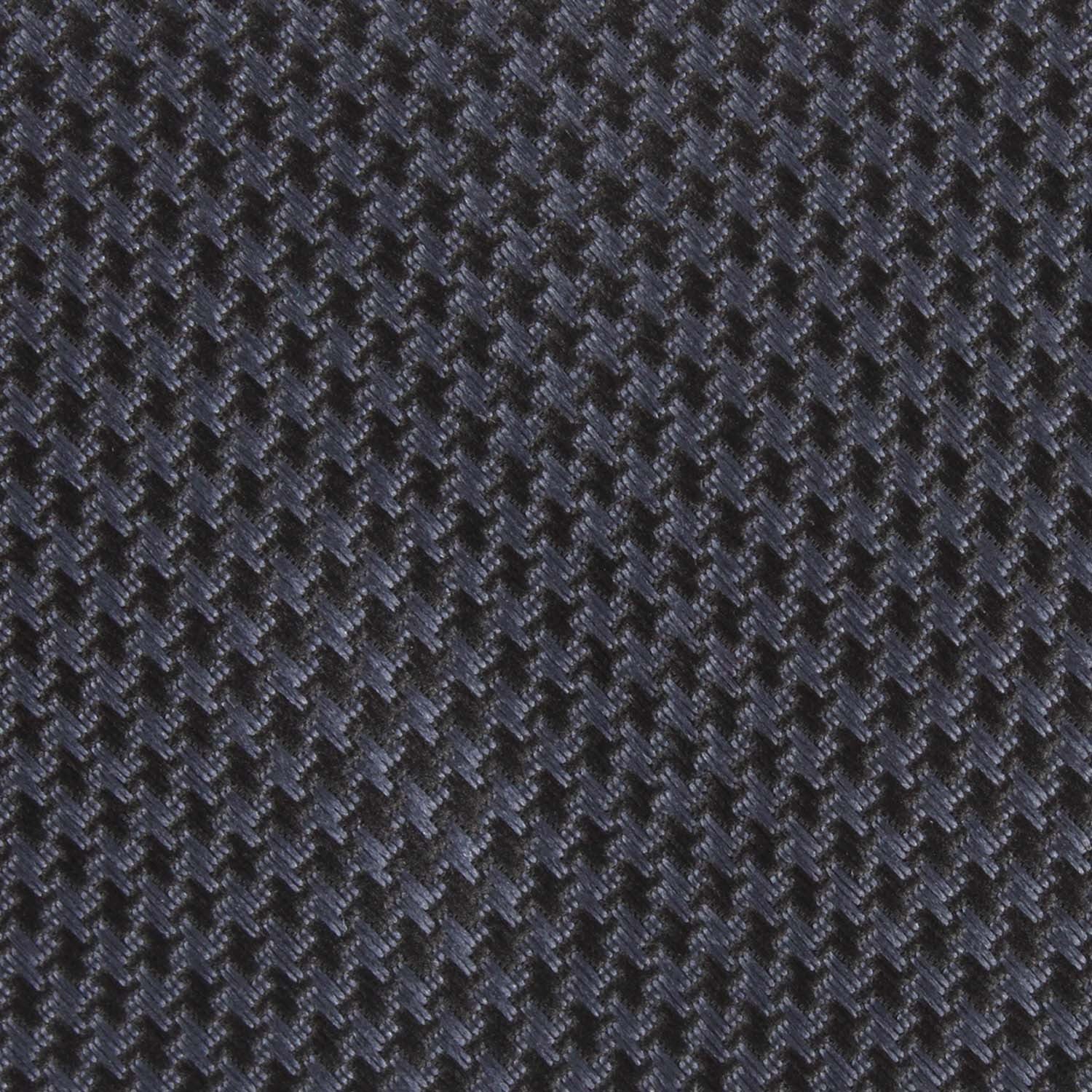 Black Houndstooth Pattern Skinny Tie - Image 4