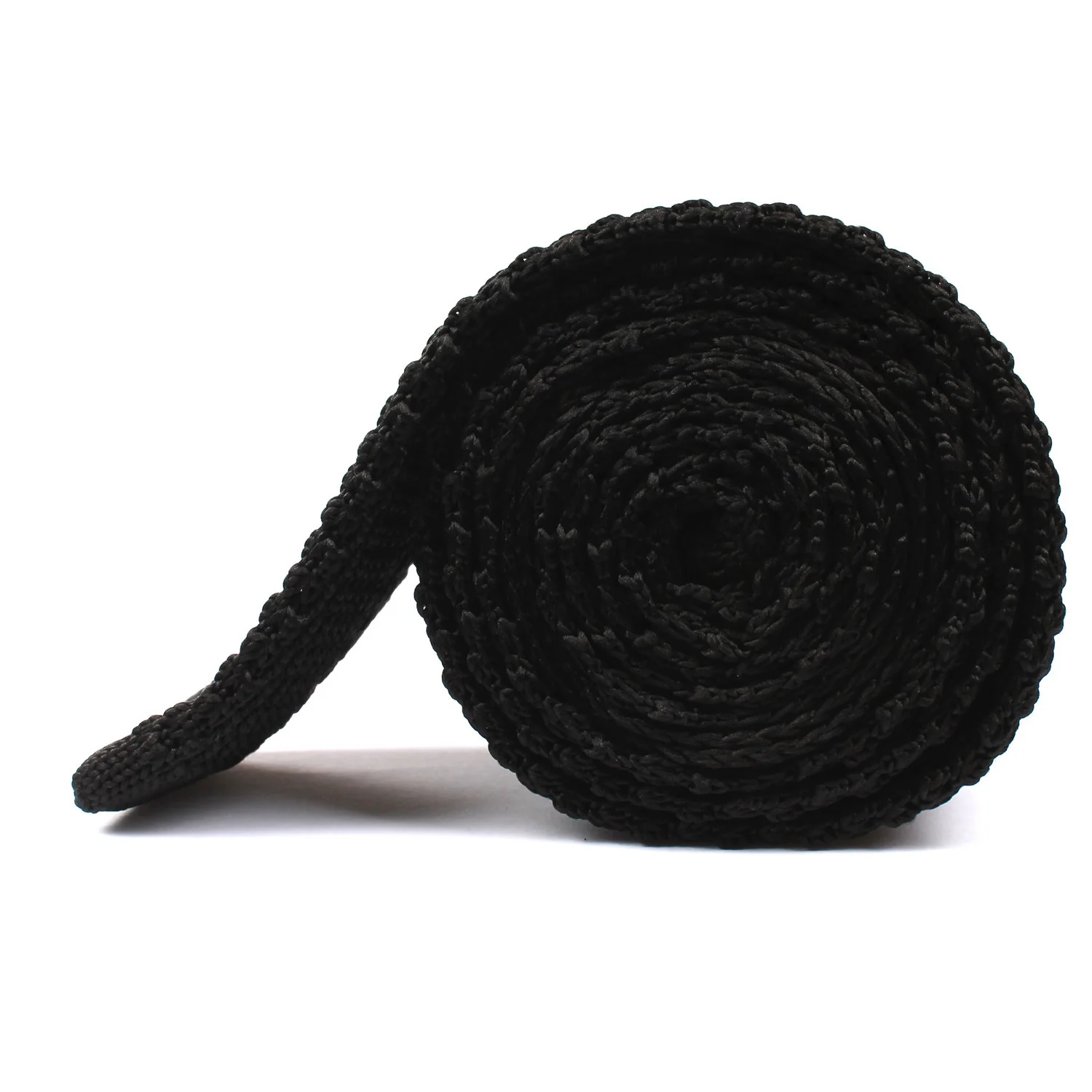 Black Knitted Tie - Image 3