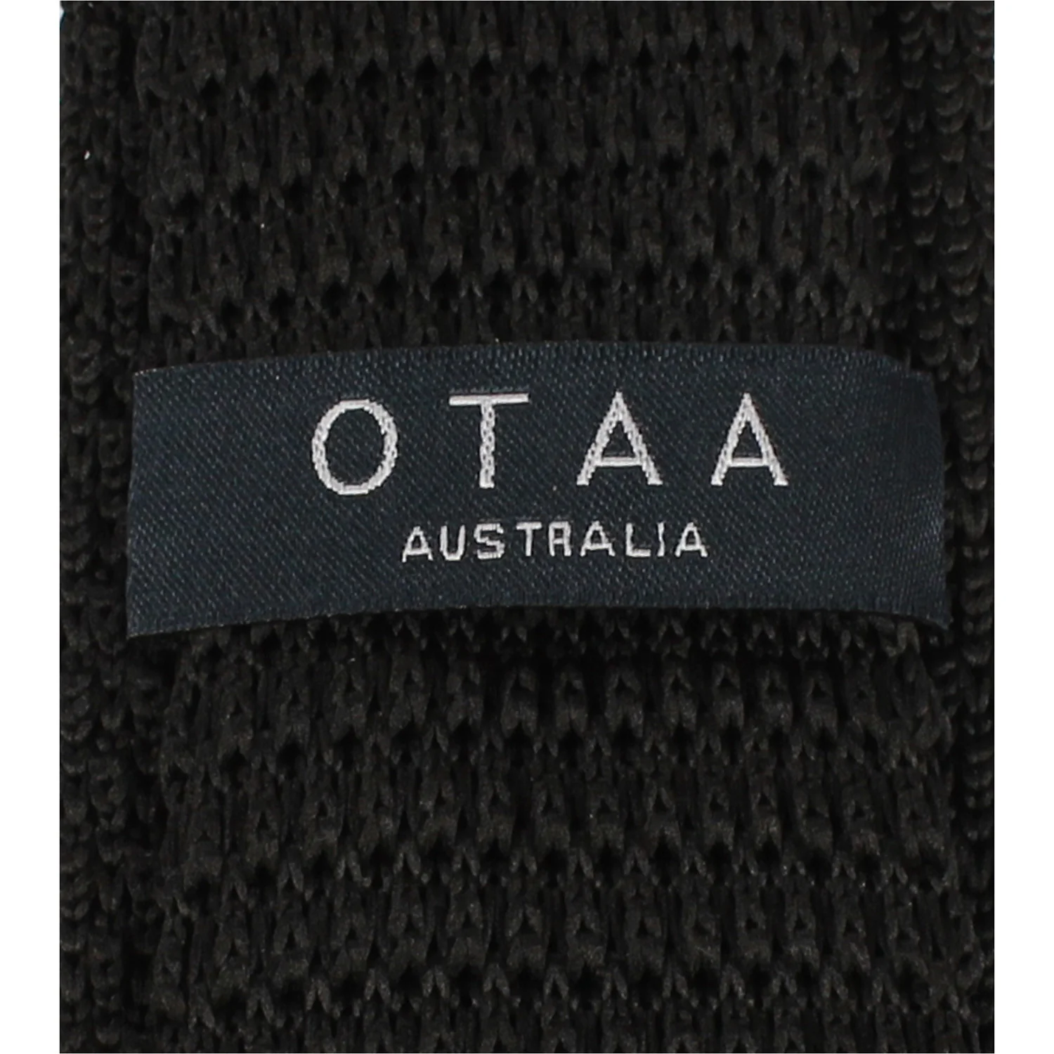 Black Knitted Tie - Image 4