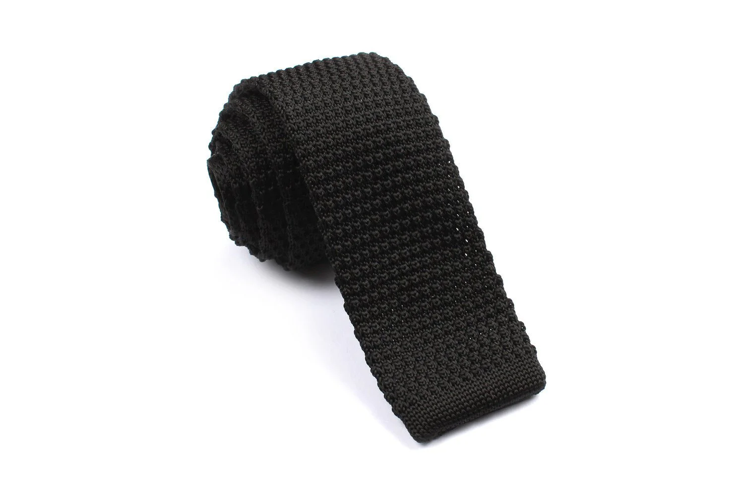 Black Knitted Tie - Image 5