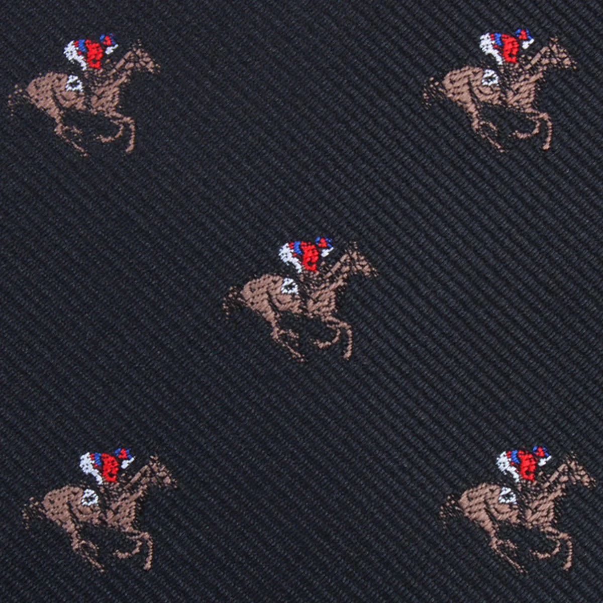 Black Melbourne Race Horse Self Bow Tie - Image 3