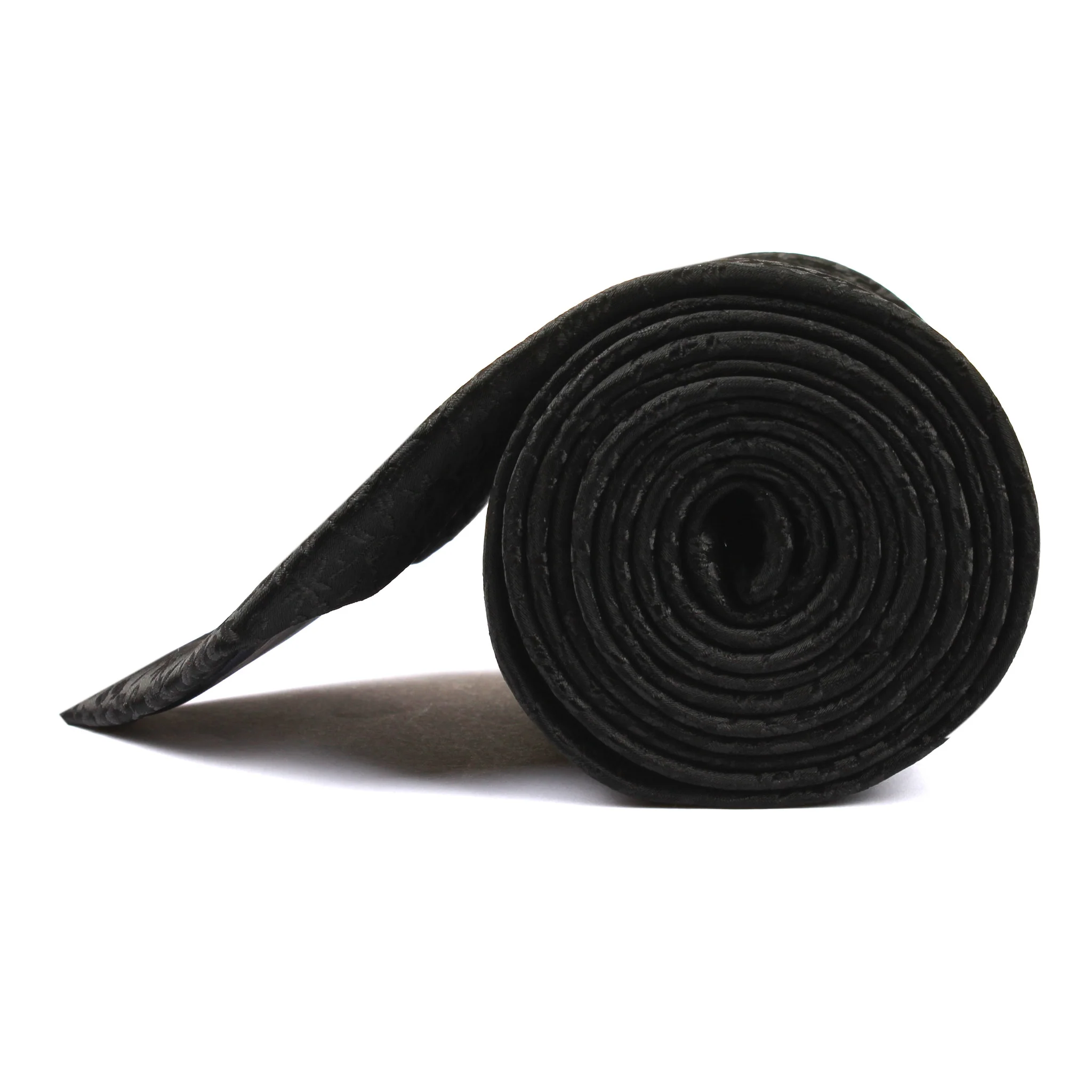 Black Floral Pattern Tie - Image 4