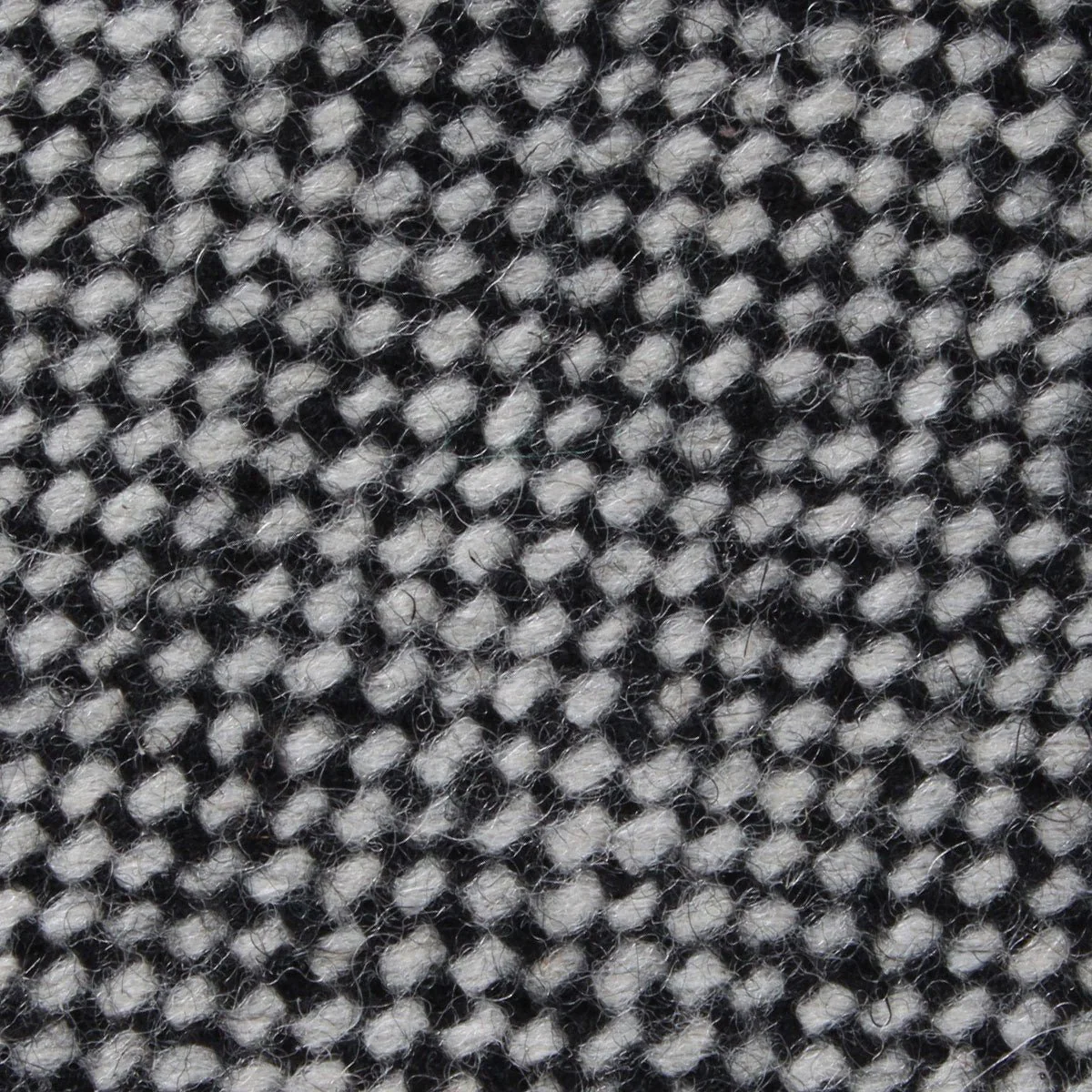 Black Porcupine English Wool Diamond Self Bow Tie - Image 3