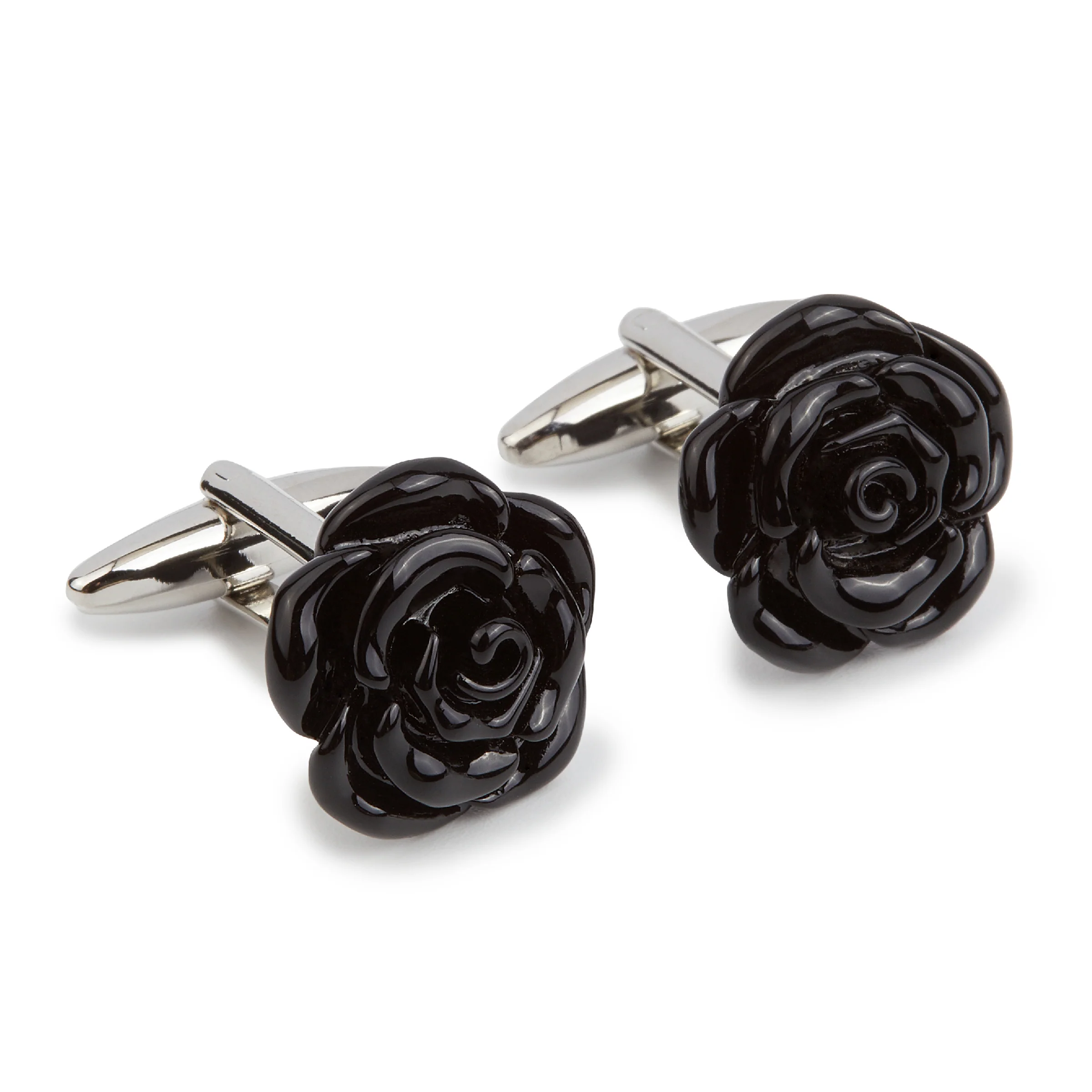 Black Rose Metal Cufflinks - Image 2