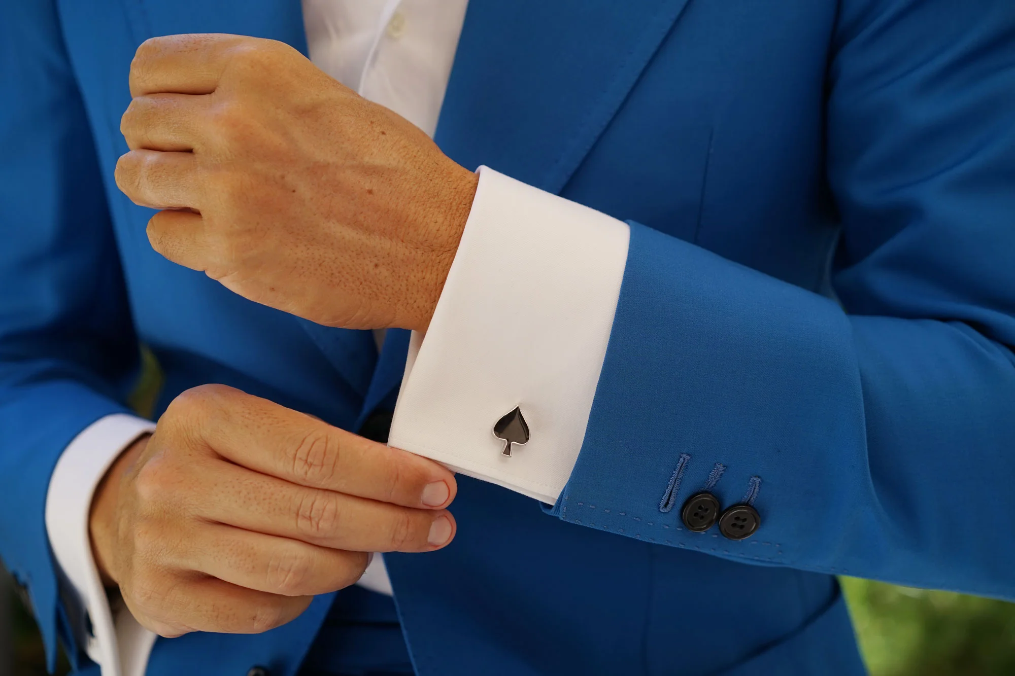 Black Spade Cufflinks - Image 9