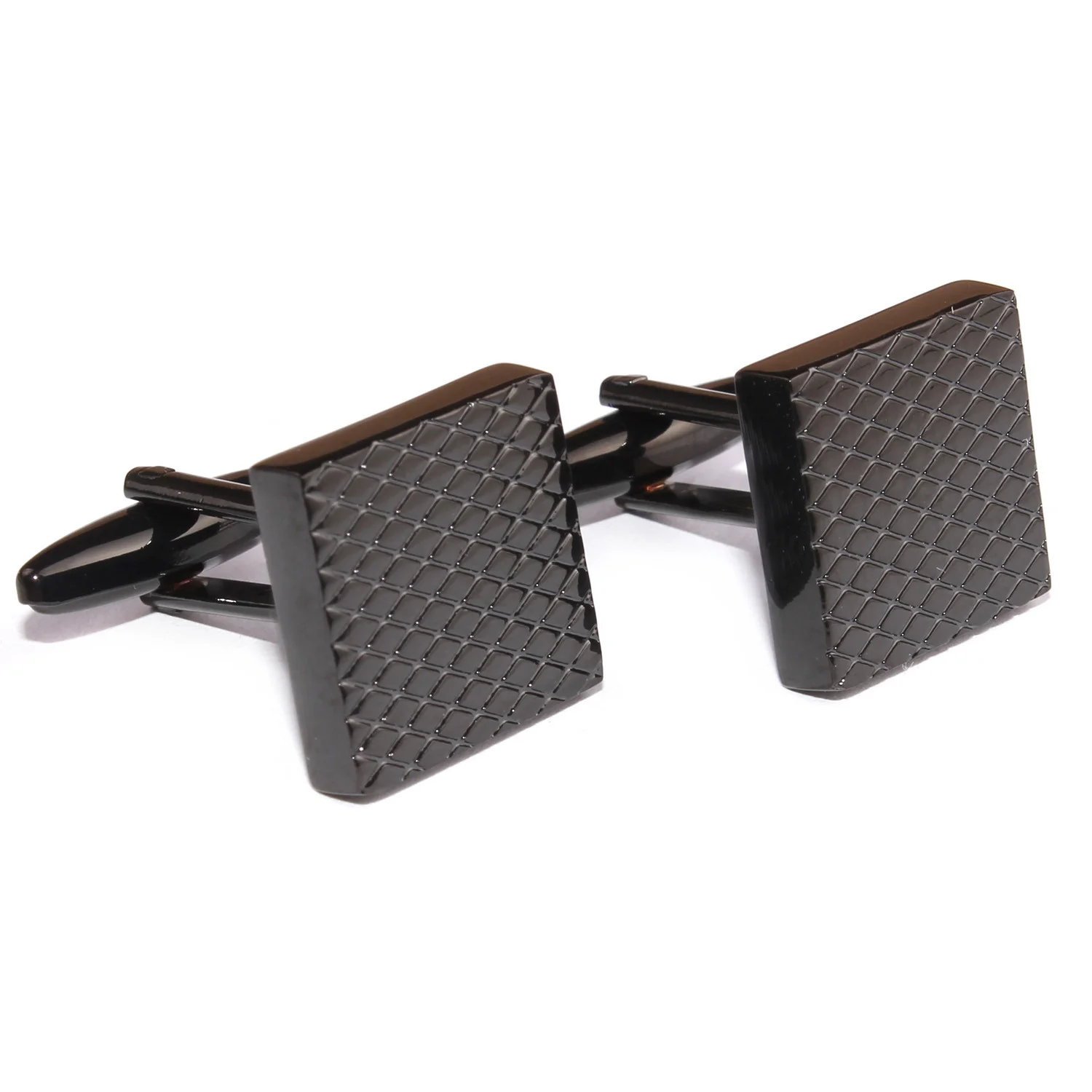 Black Square Cufflinks - Image 2