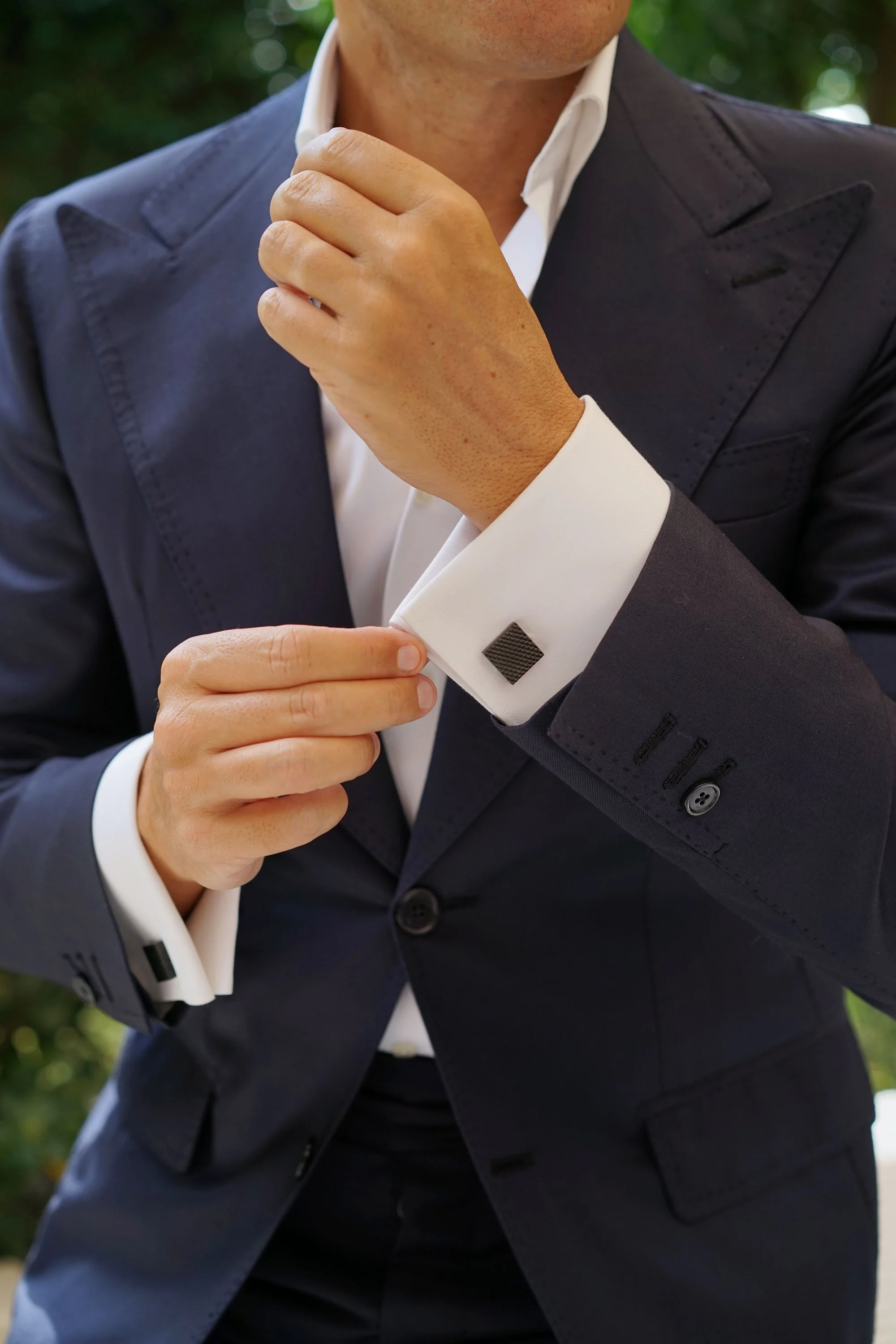 Black Square Cufflinks - Image 7