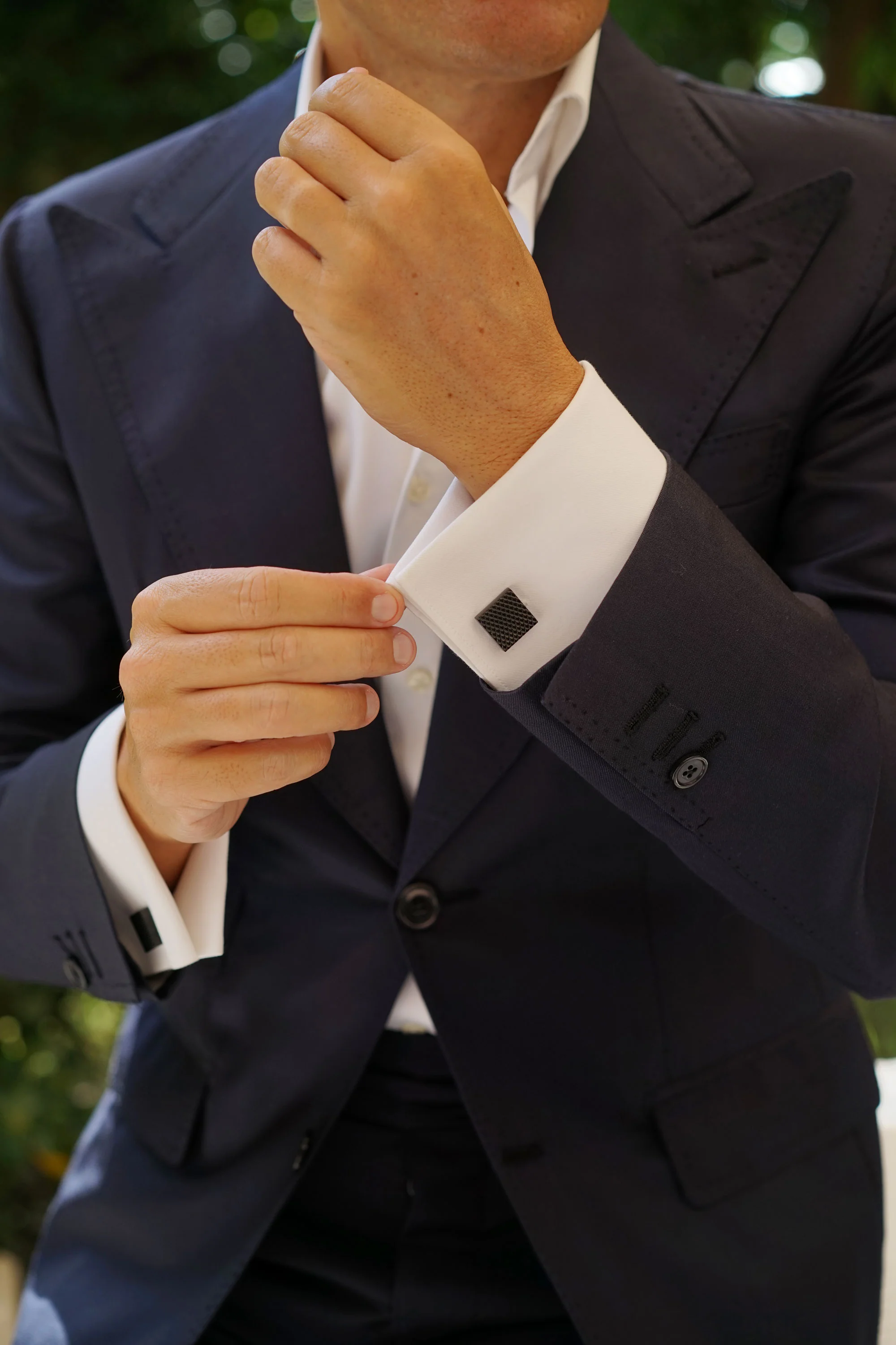 Black Square Cufflinks - Image 8