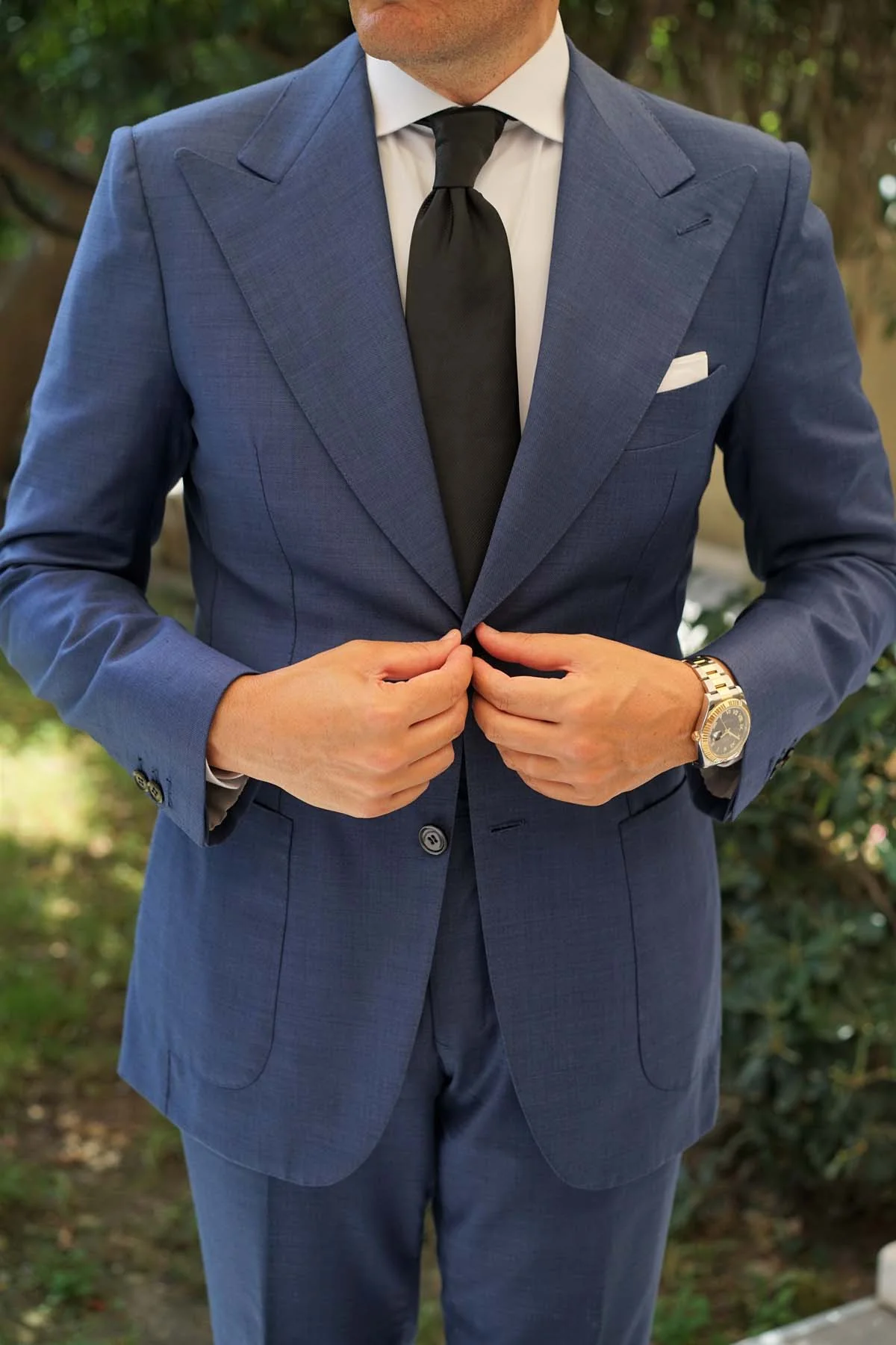 Black Twill Necktie - Image 5