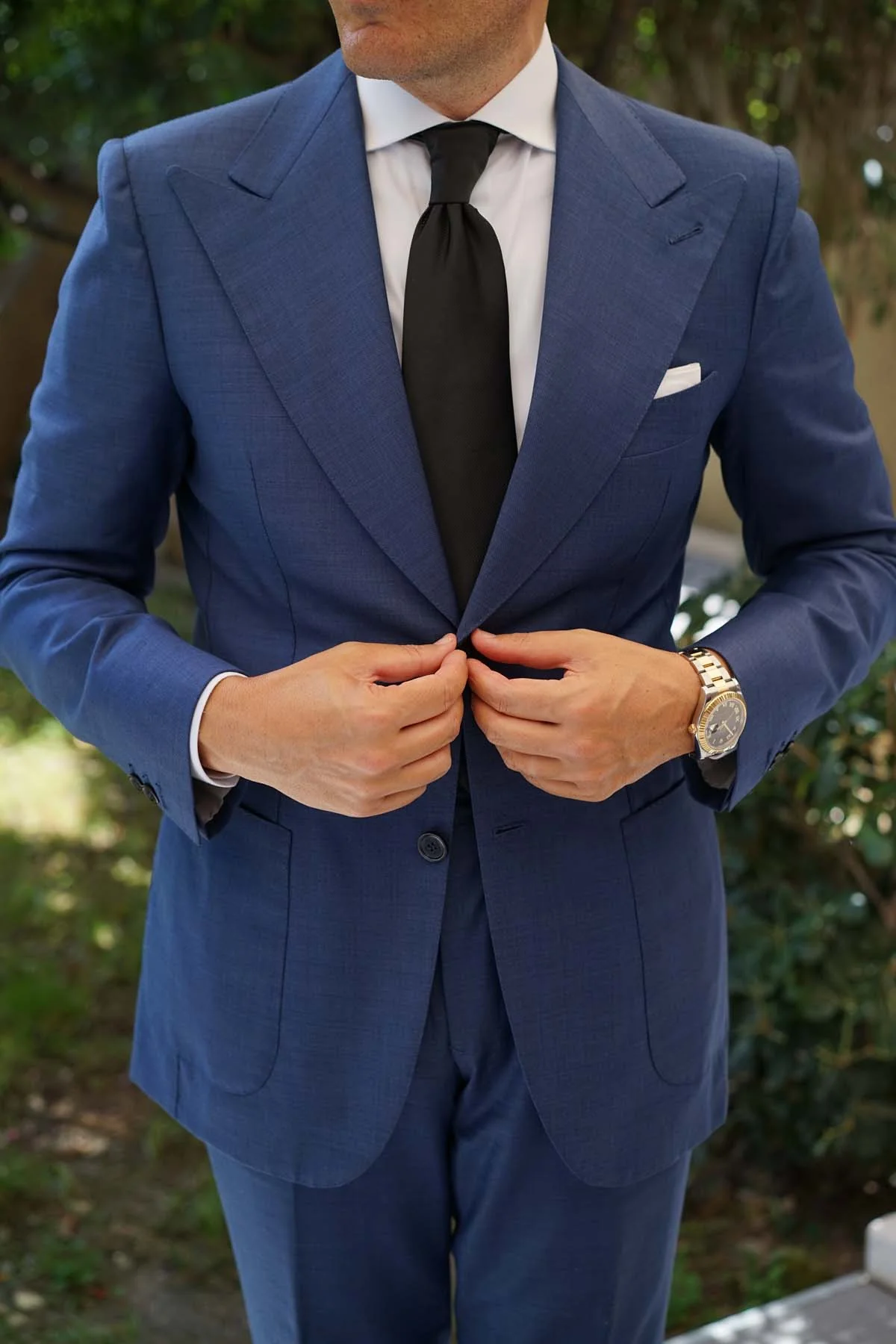 Black Twill Necktie - Image 8