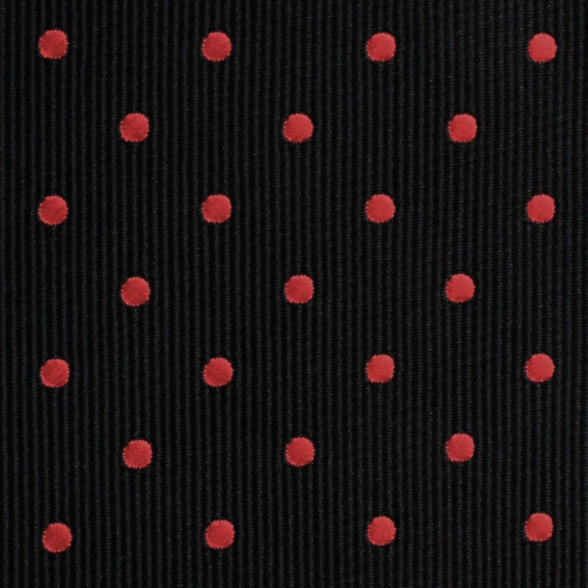 Black with Red Polka Dots Necktie - Image 3