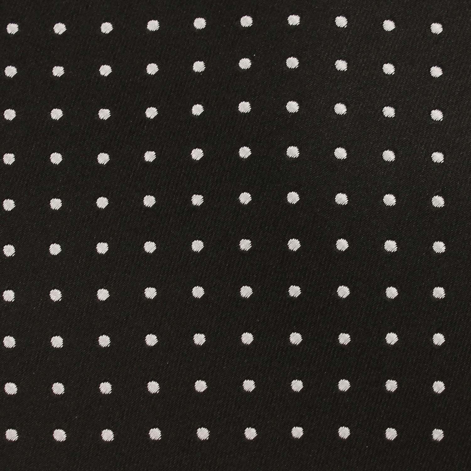 Black with Small White Polka Dots Kids Bow Tie - Image 2