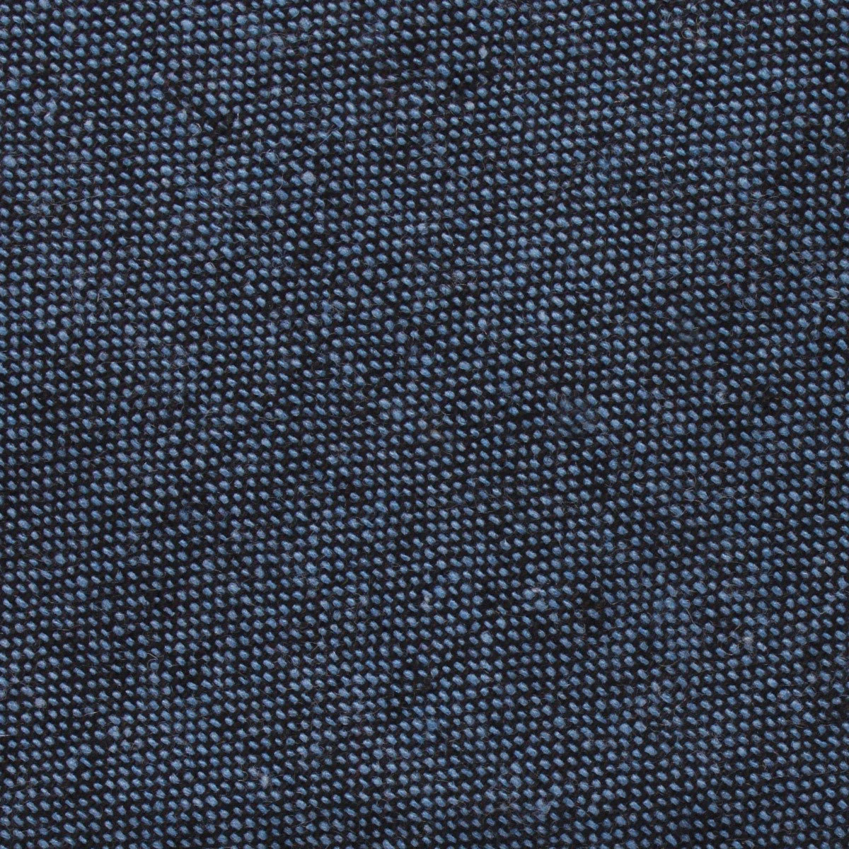 Blue & Black Textured Linen Blend Diamond Self Bow Tie - Image 3