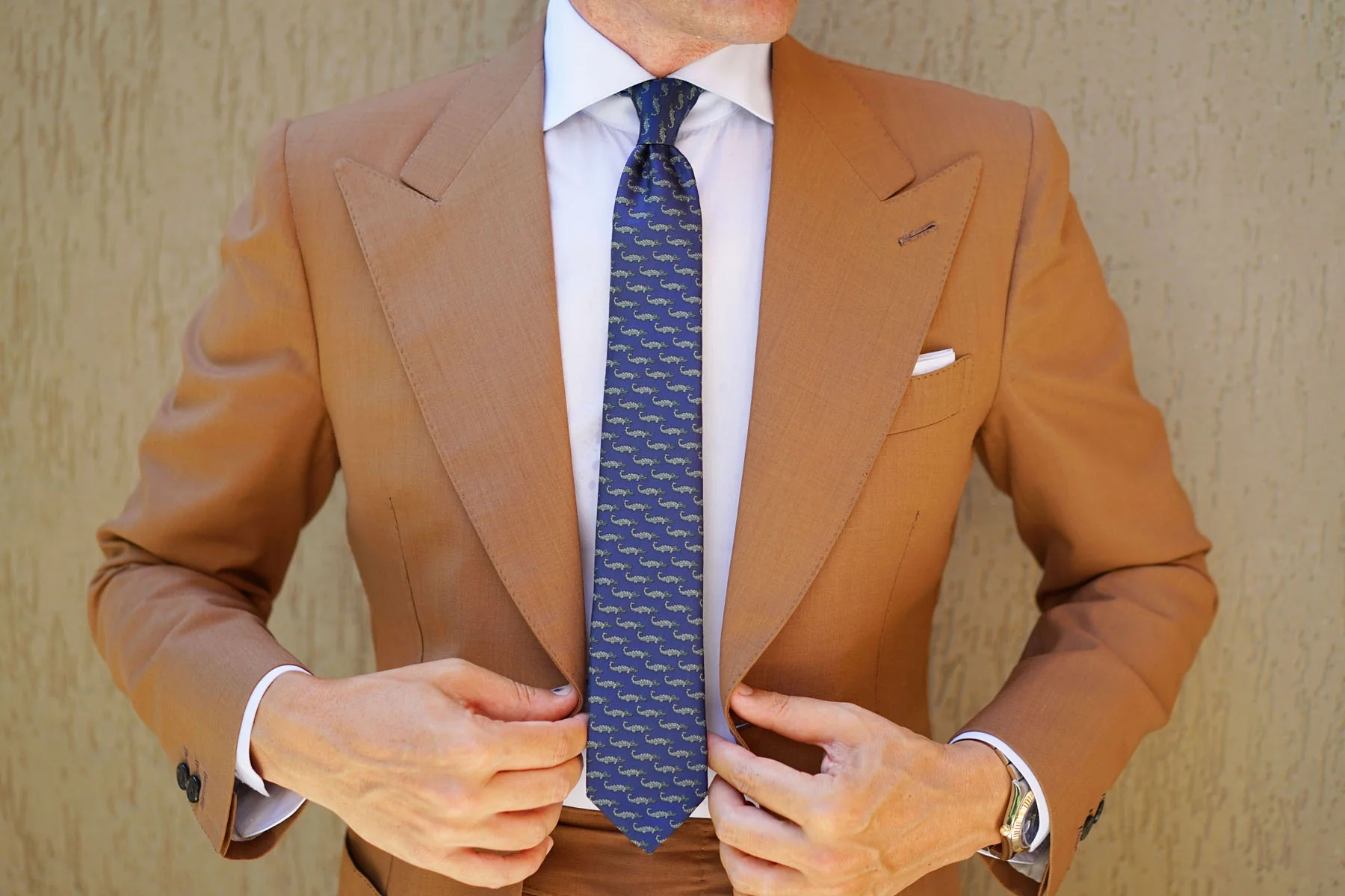 Blue Crocodile Dundee Skinny Tie - Image 6