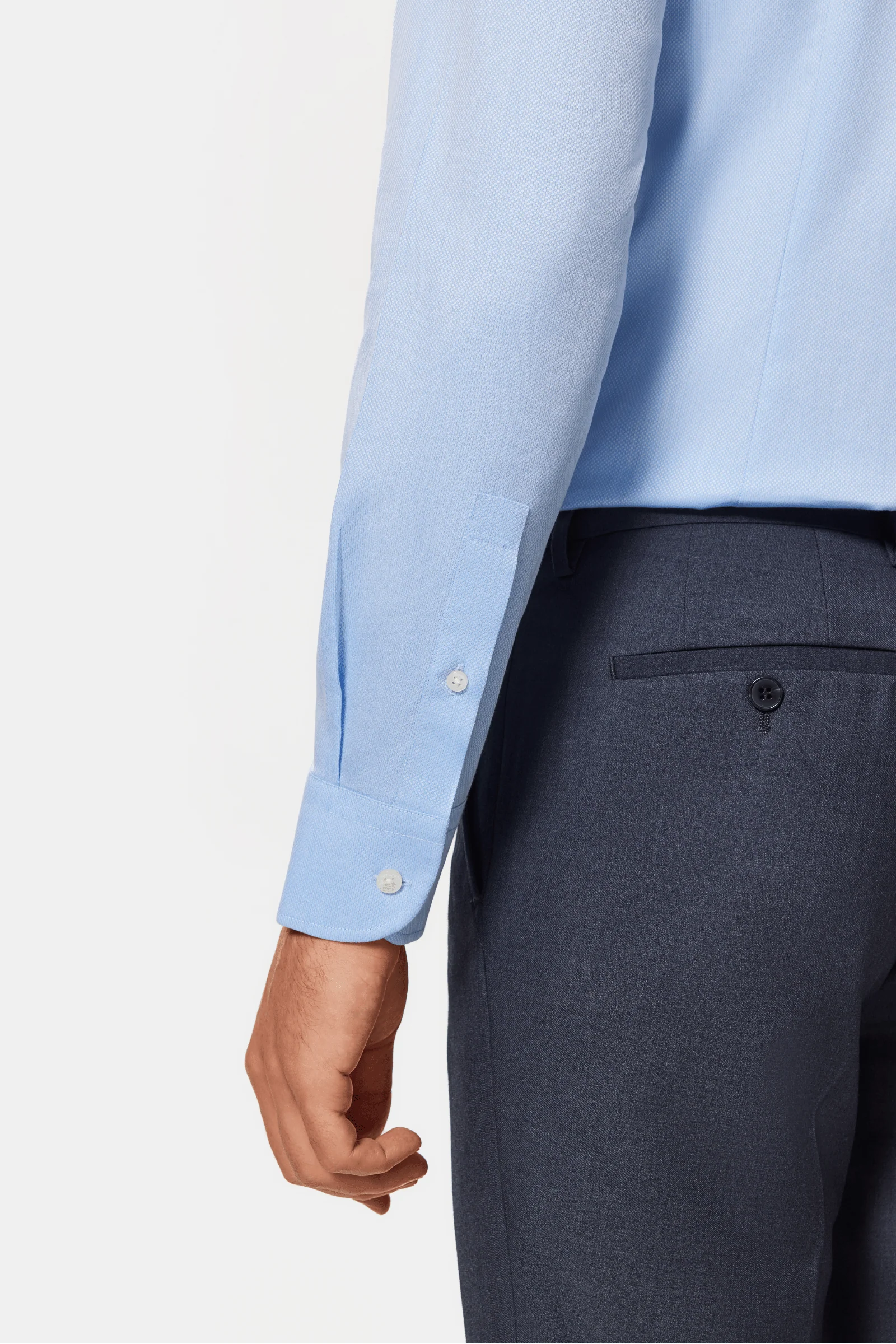 Belfort Blue Lucious Non-Iron Shirt - Image 11