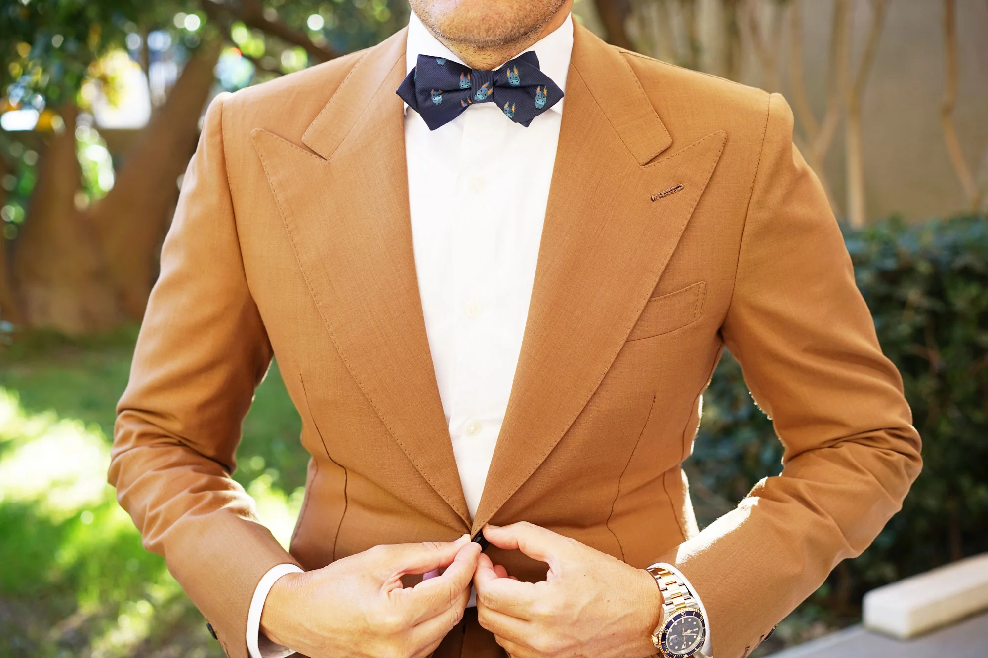 Blue Donkey Diamond Bow Tie - Image 5