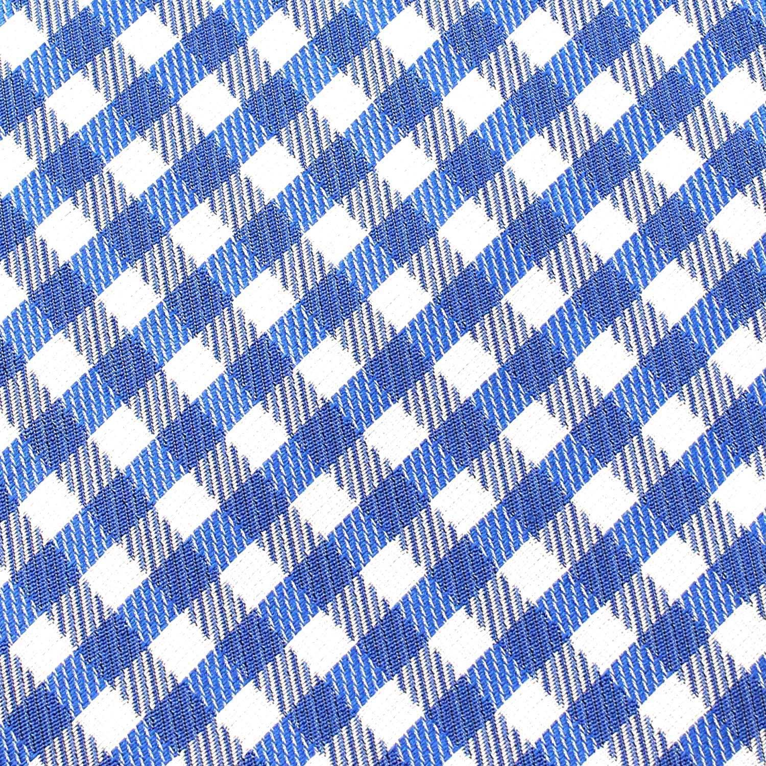 Blue Gingham Kids Diamond Bow Tie - Image 2