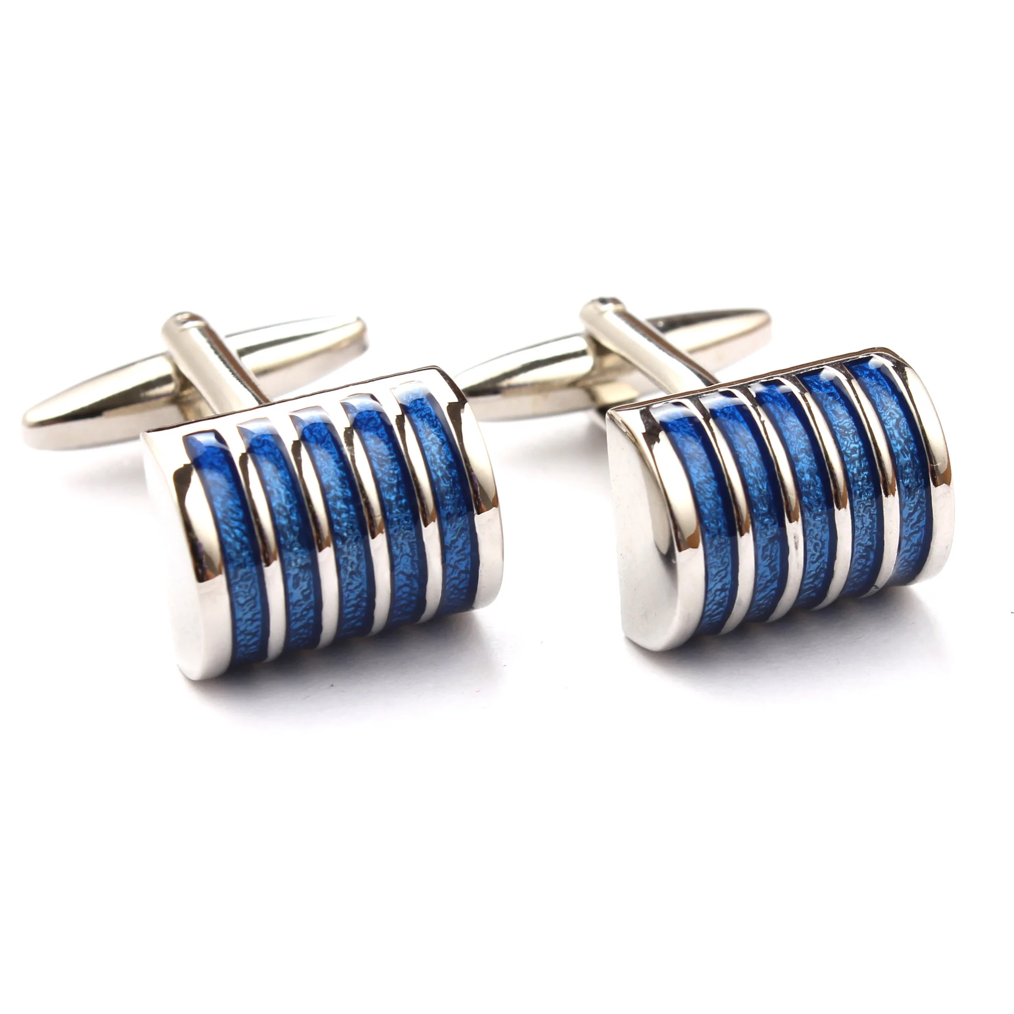Blue Horizontal Cufflinks - Image 2