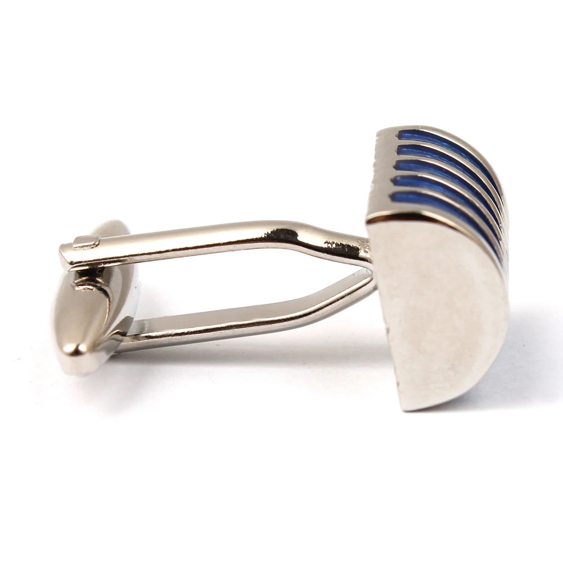 Blue Horizontal Cufflinks - Image 4