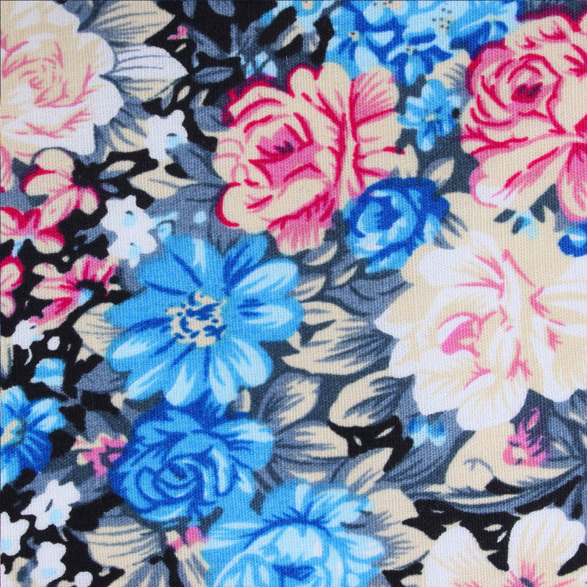 Blue Water Lilies Floral Bow Tie - Image 2