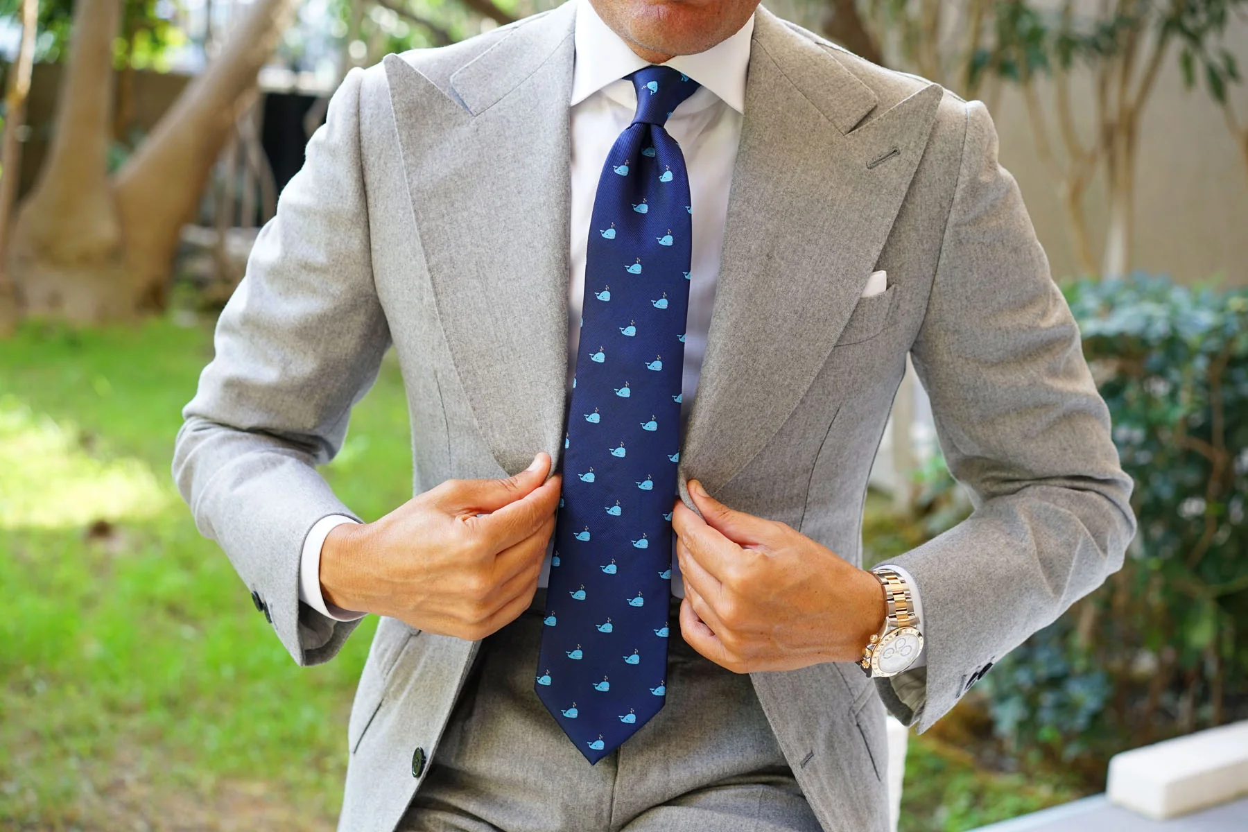 Blue Whale Necktie - Image 4