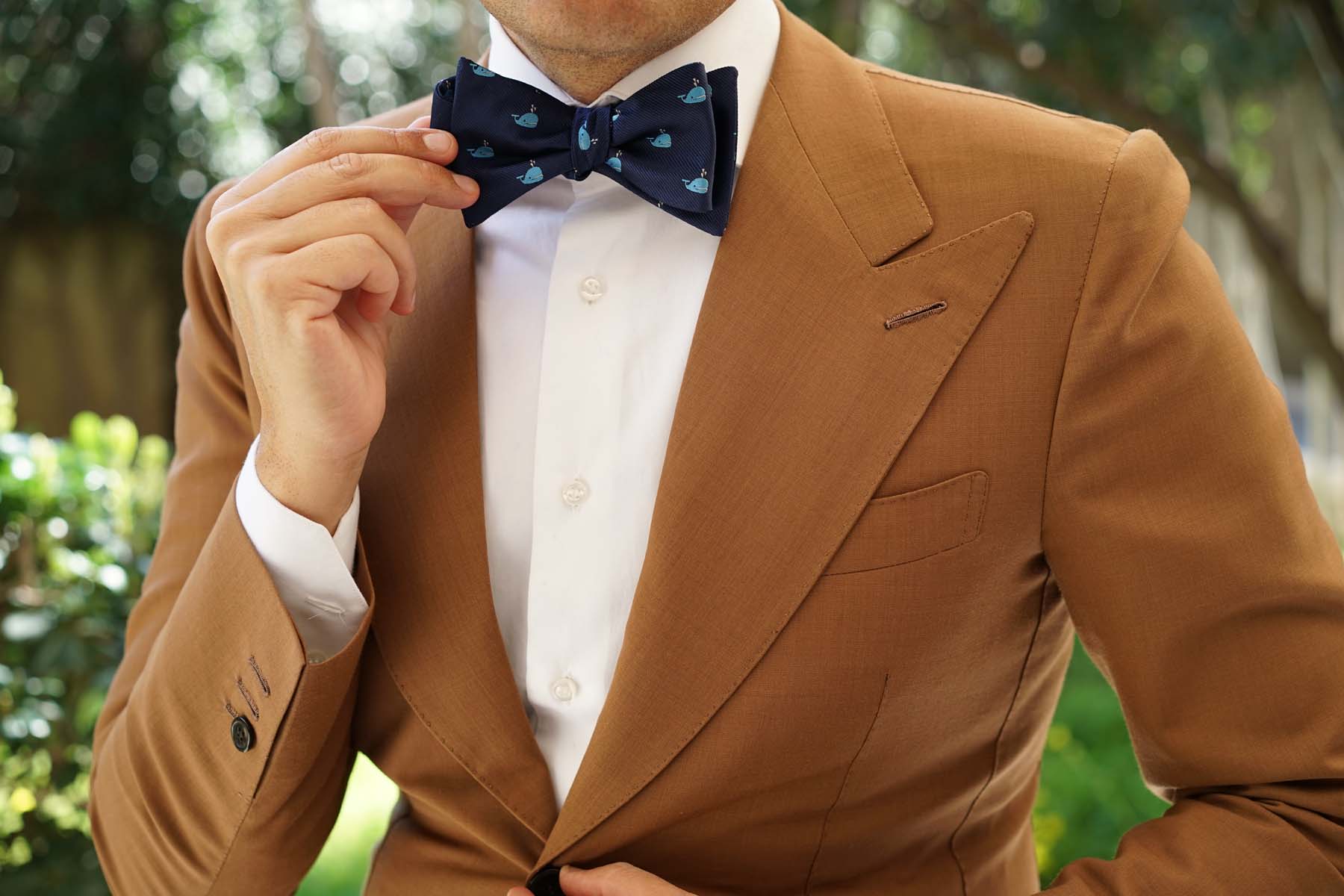 Blue Whale Self Bow Tie - Image 6