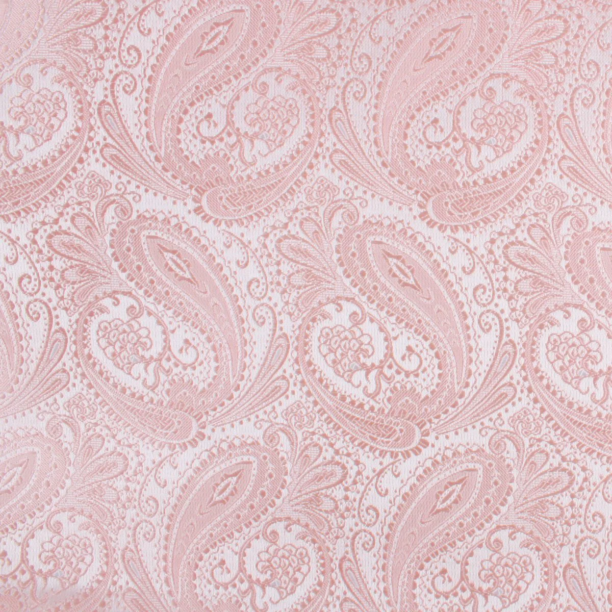 Blush Peach Paisley Self Bow Tie - Image 3