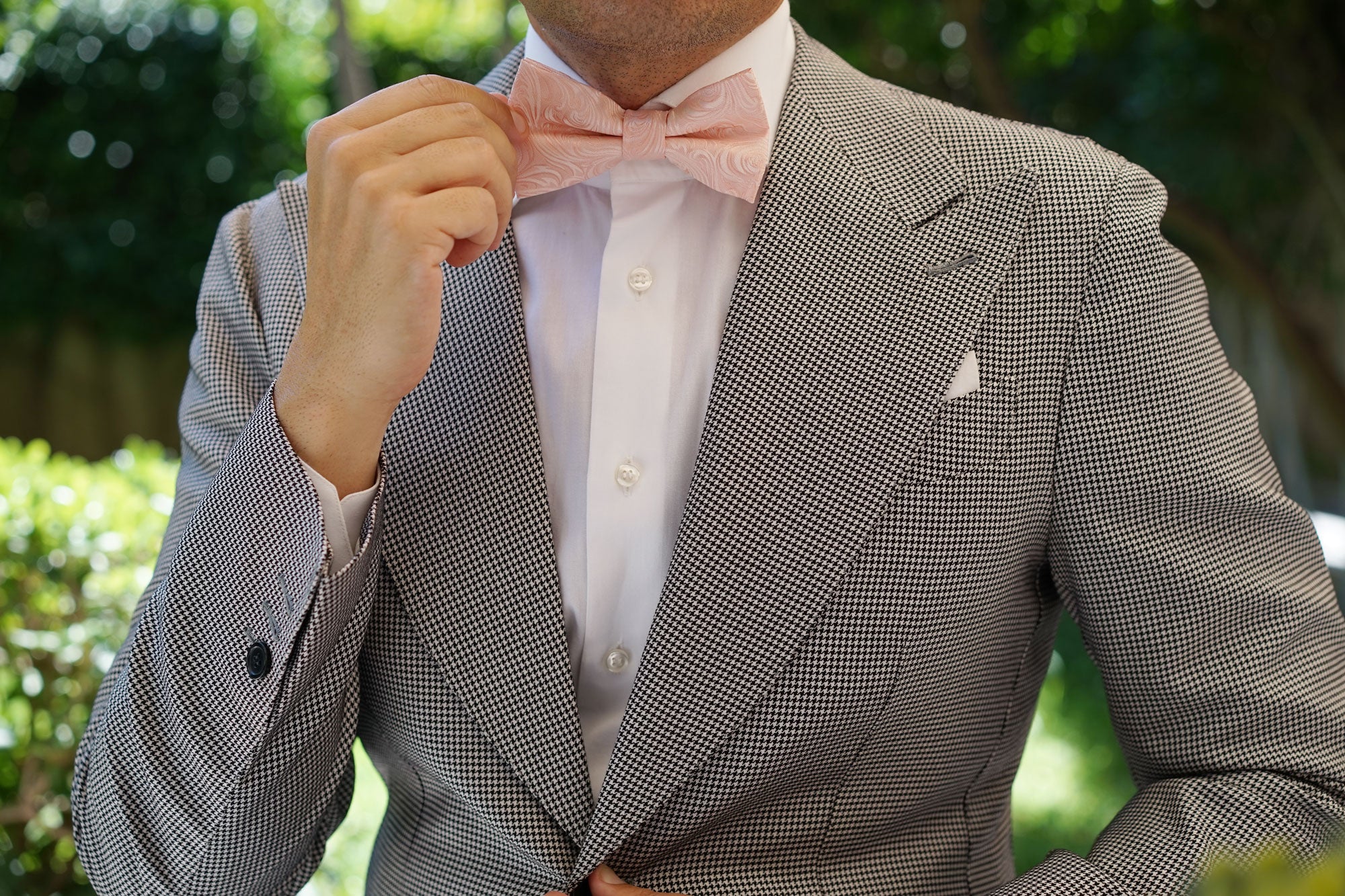 Blush Pink Khamsin Bow Tie - Image 8