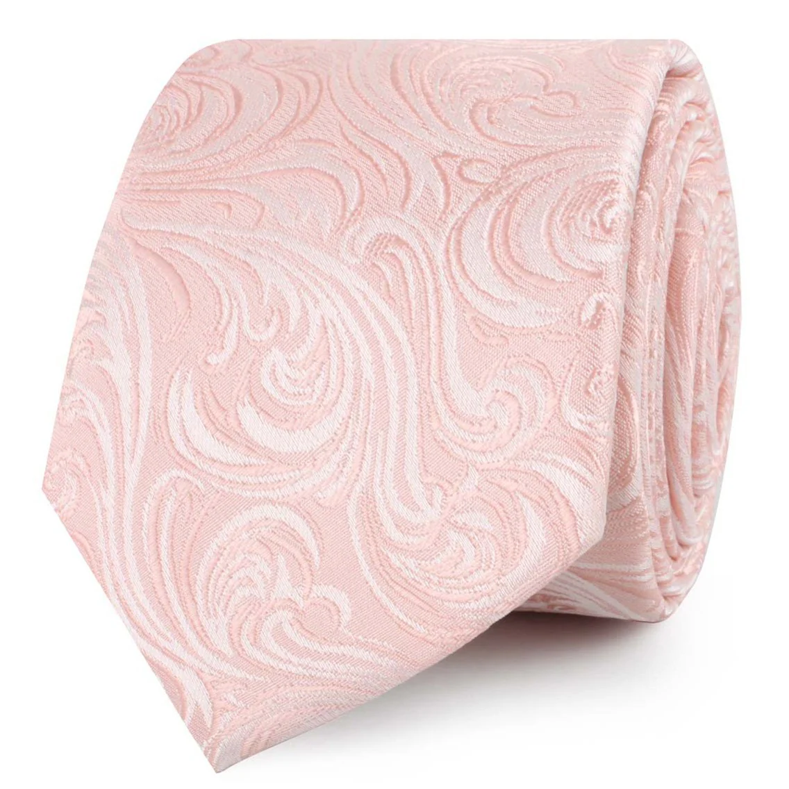 Blush Pink Khamsin Skinny Tie - Image 2