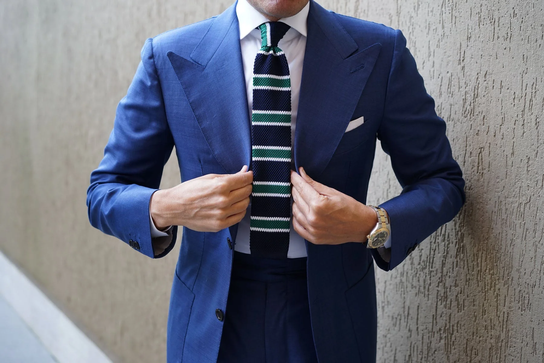 Bogart Green Knitted Tie - Image 7