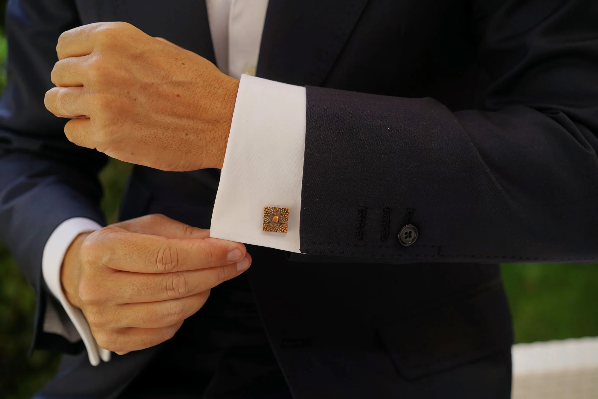Bond Antique Copper Cufflinks - Image 6
