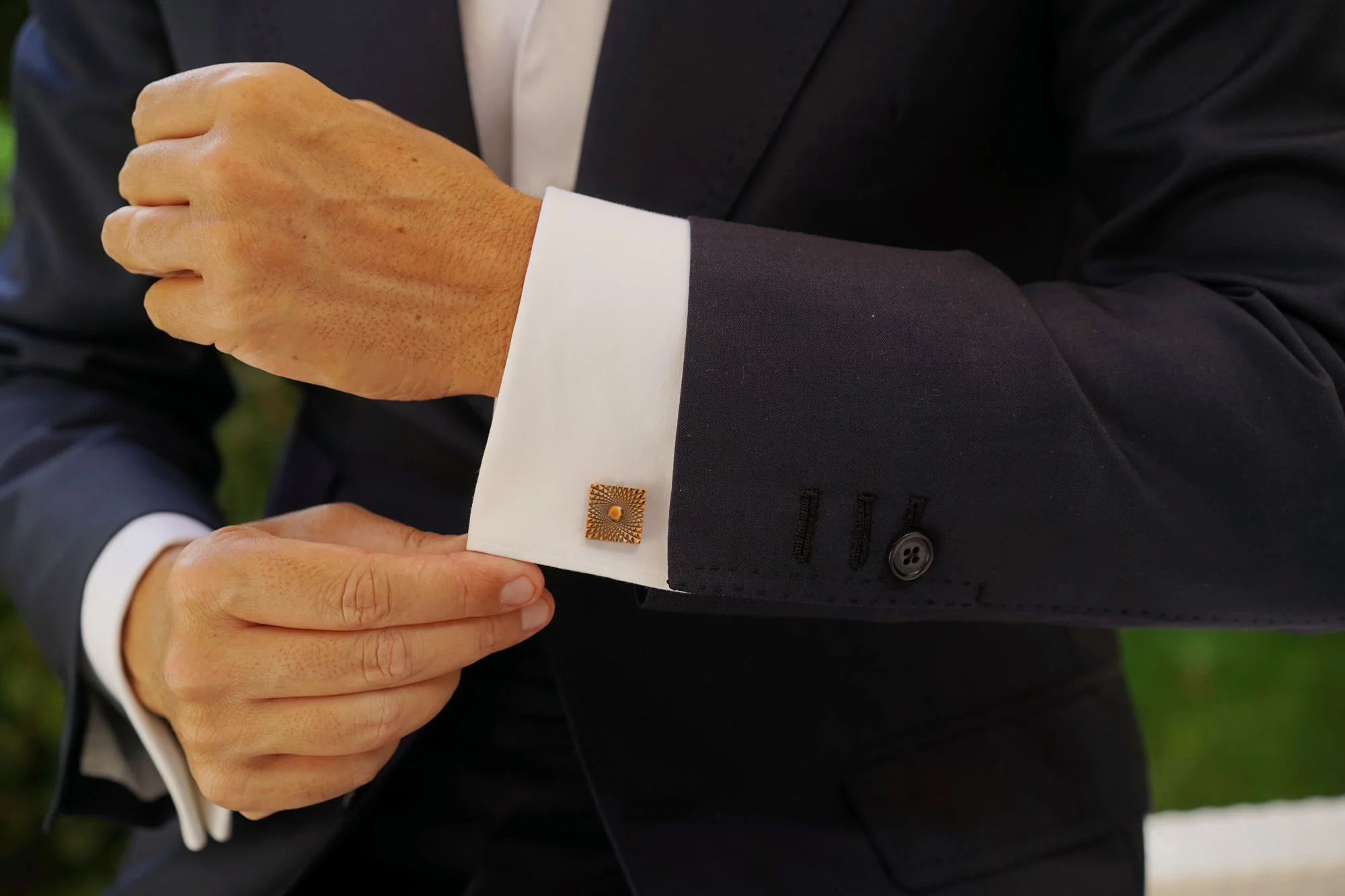 Bond Antique Copper Cufflinks - Image 7