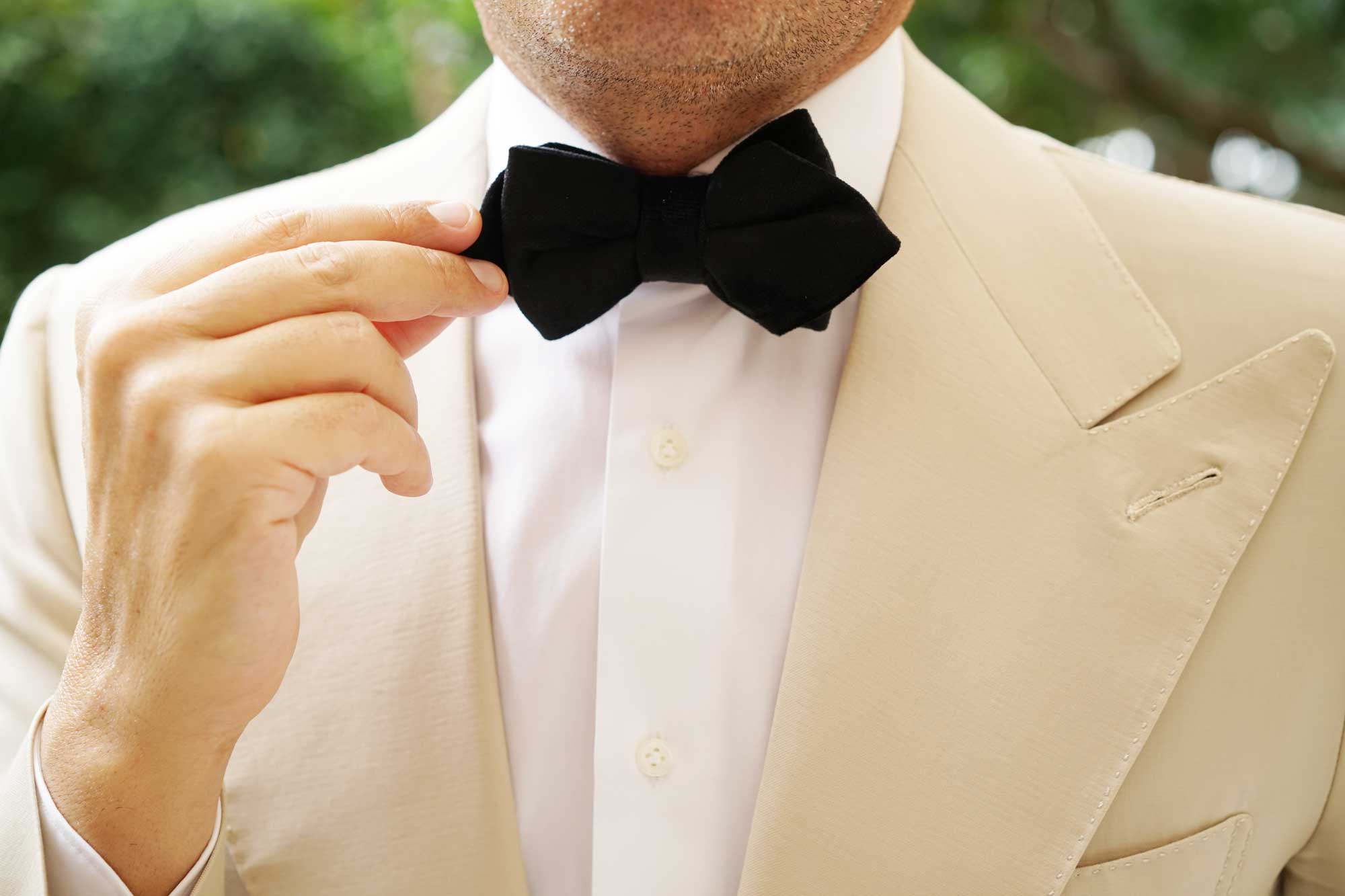 Bond Black Diamond Velvet Bow Tie - Image 9